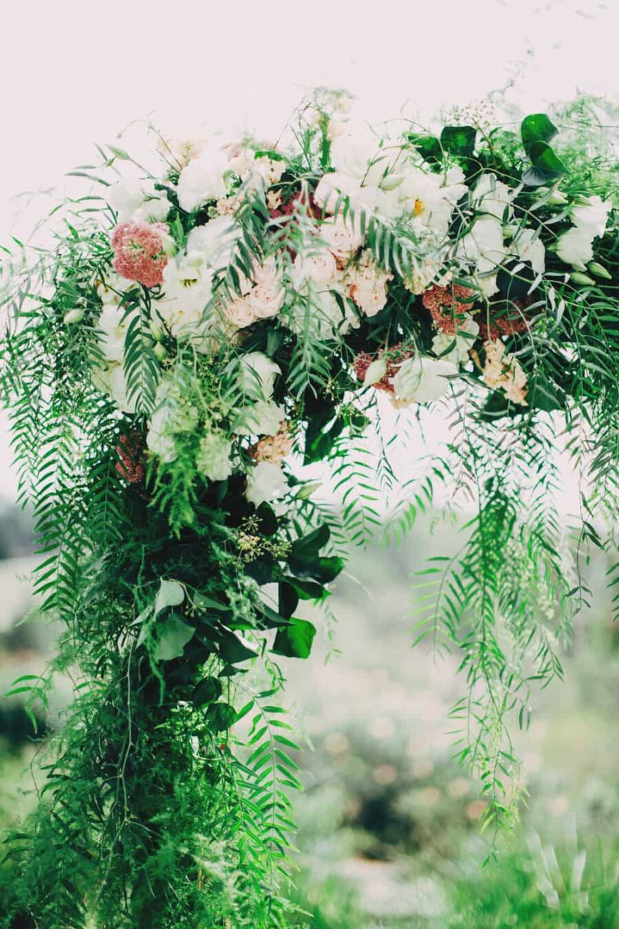 floral arbour wedding backdrop