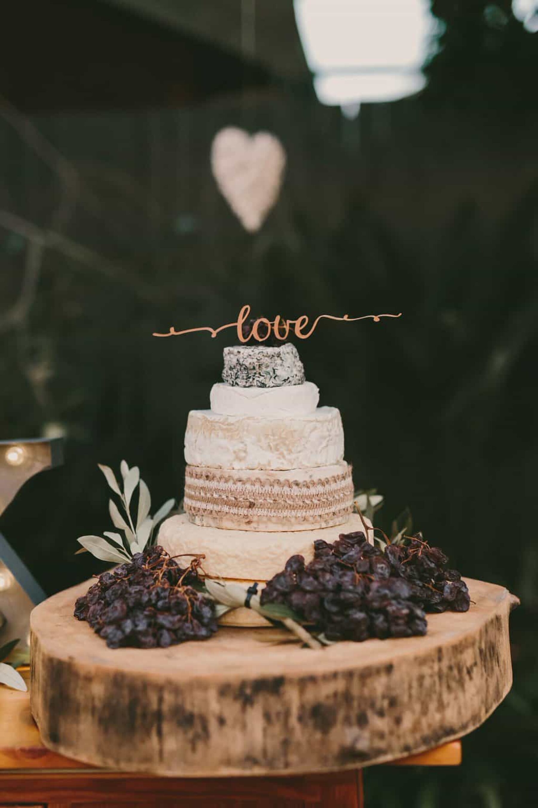 cheese wheel wedding cake