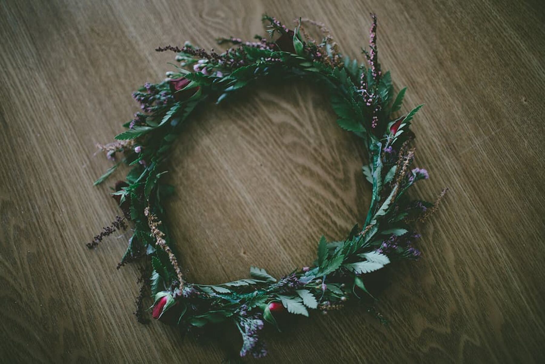 simple floral wreath