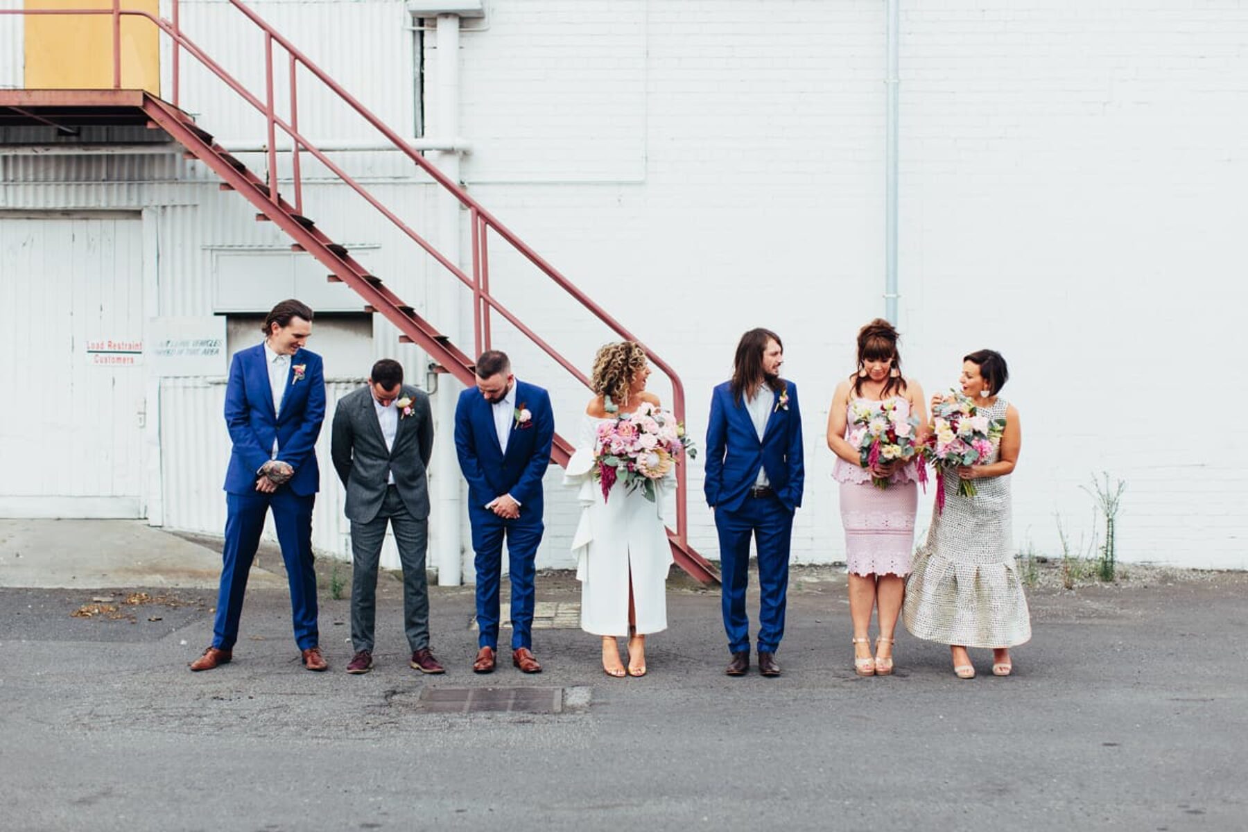 modern bridal party