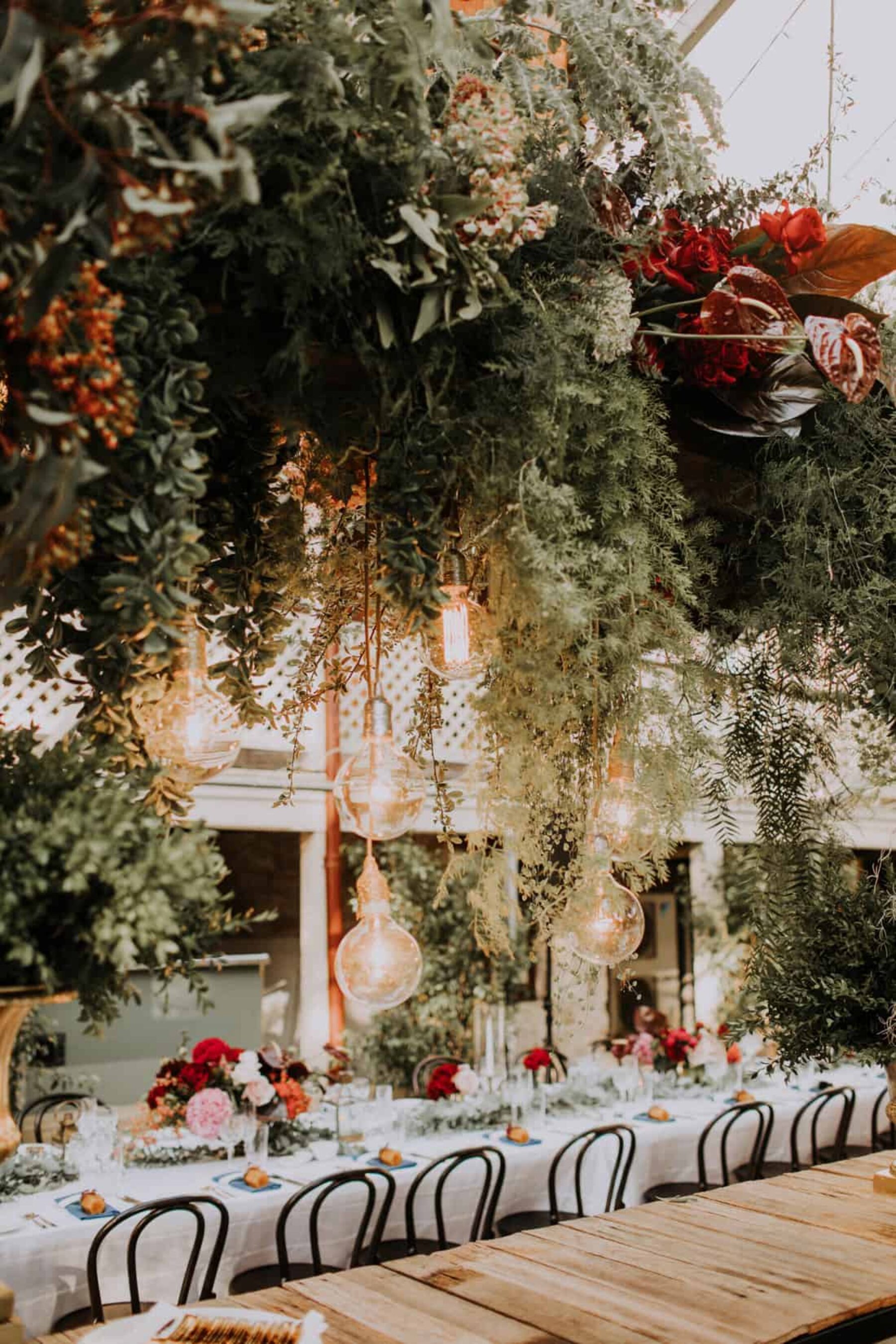 marquee wedding with epic florals at Lamont's Bishop House
