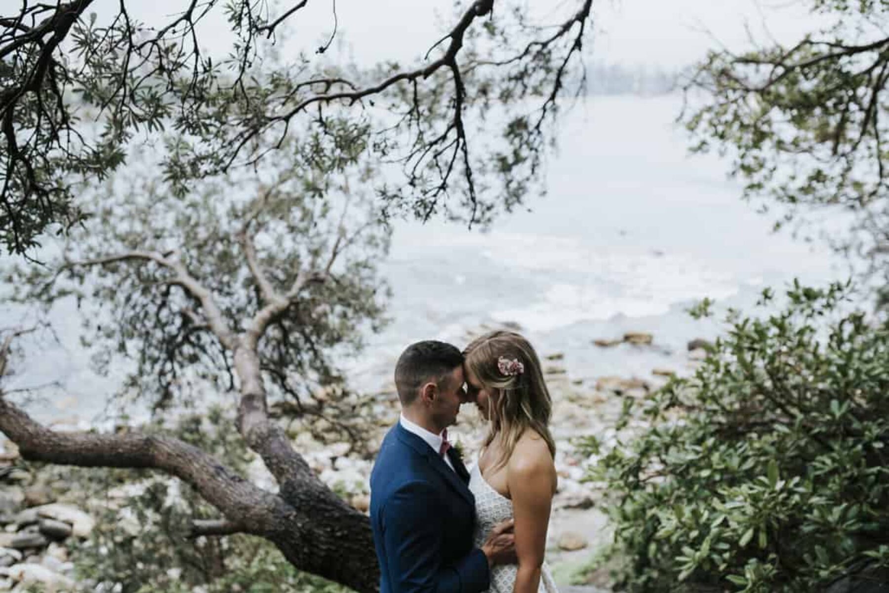 Moody Sydney wedding at The Boathouse Shelly Beach - Damien Milan Photography