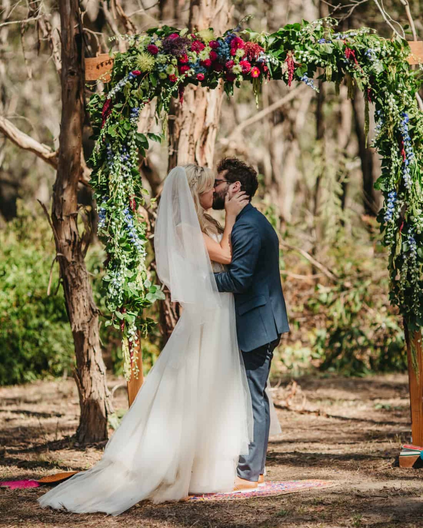 quirky DIY festival wedding in the Otway Ranges VIC