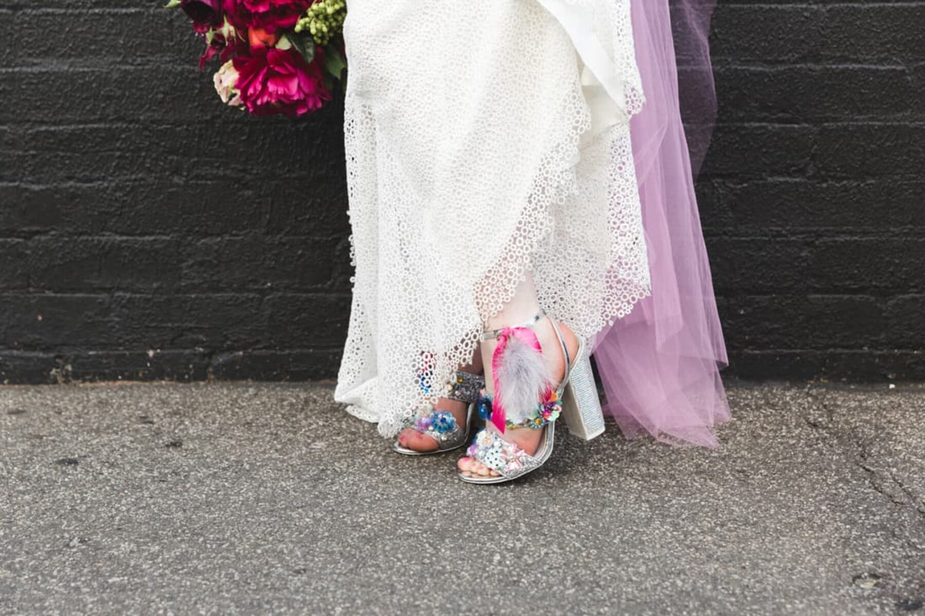 bling-tastic wedding shoes