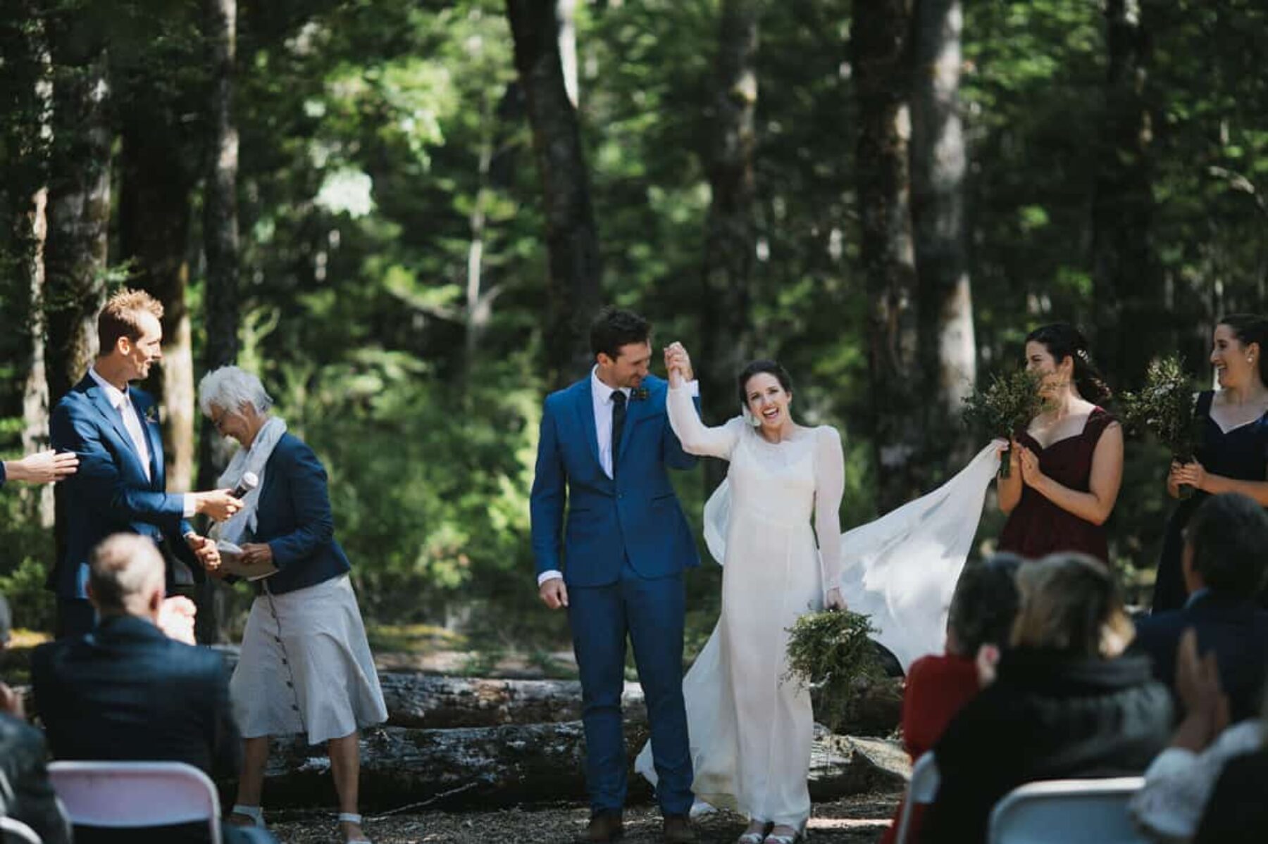 Autumn wedding in the wilderness of New Zealand's South Island