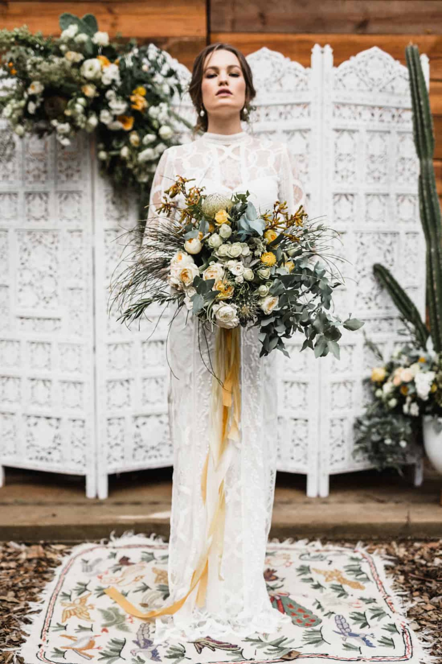 rustic boho barn wedding