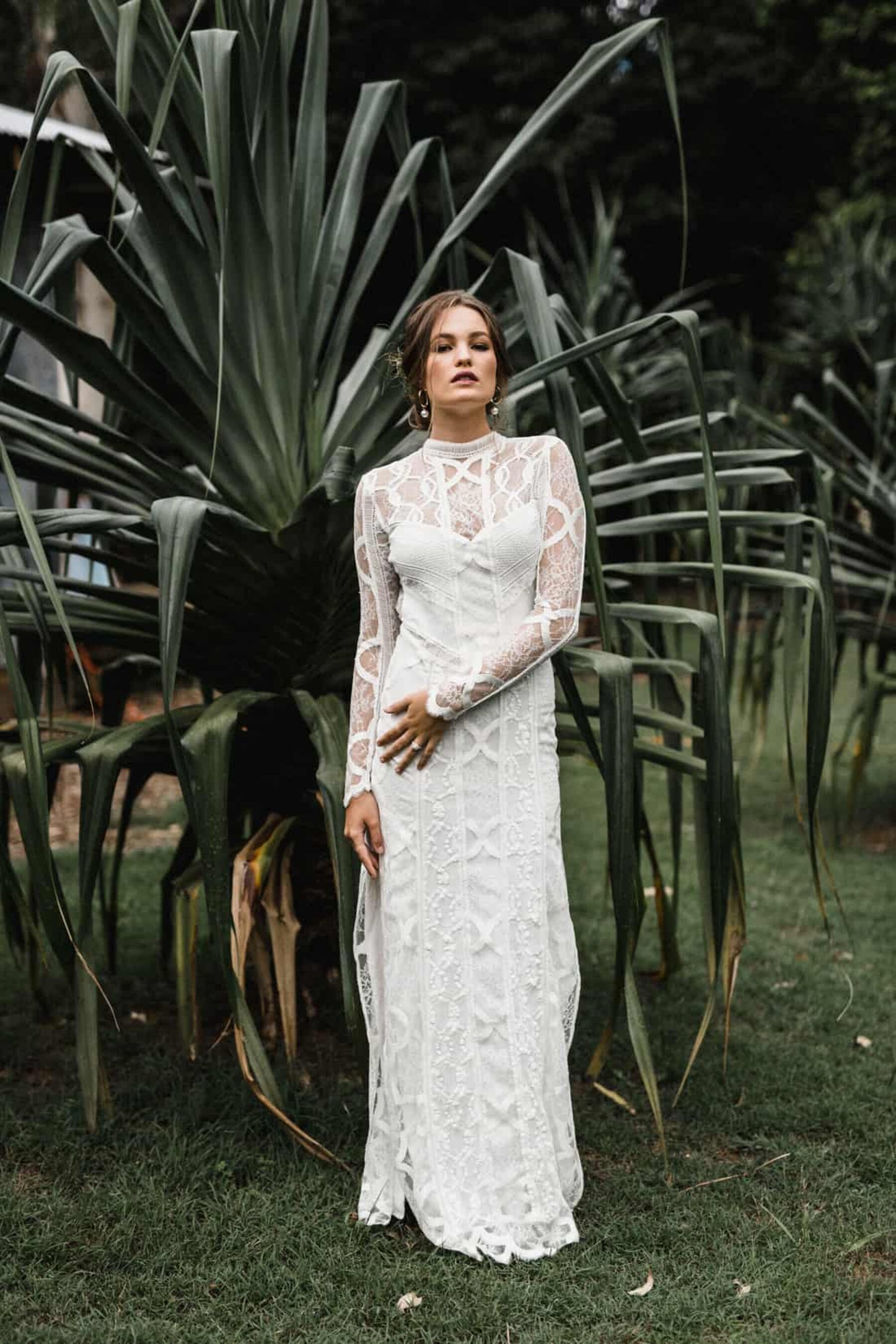 long sleeve lace wedding dress by Grace Loves Lace
