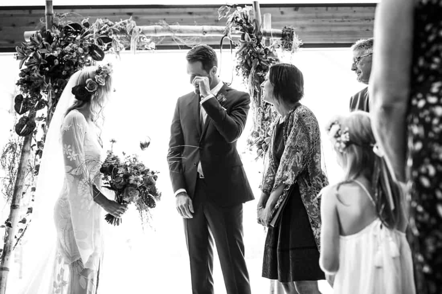 flower-filled Margaret River wedding at Bunker Beach House