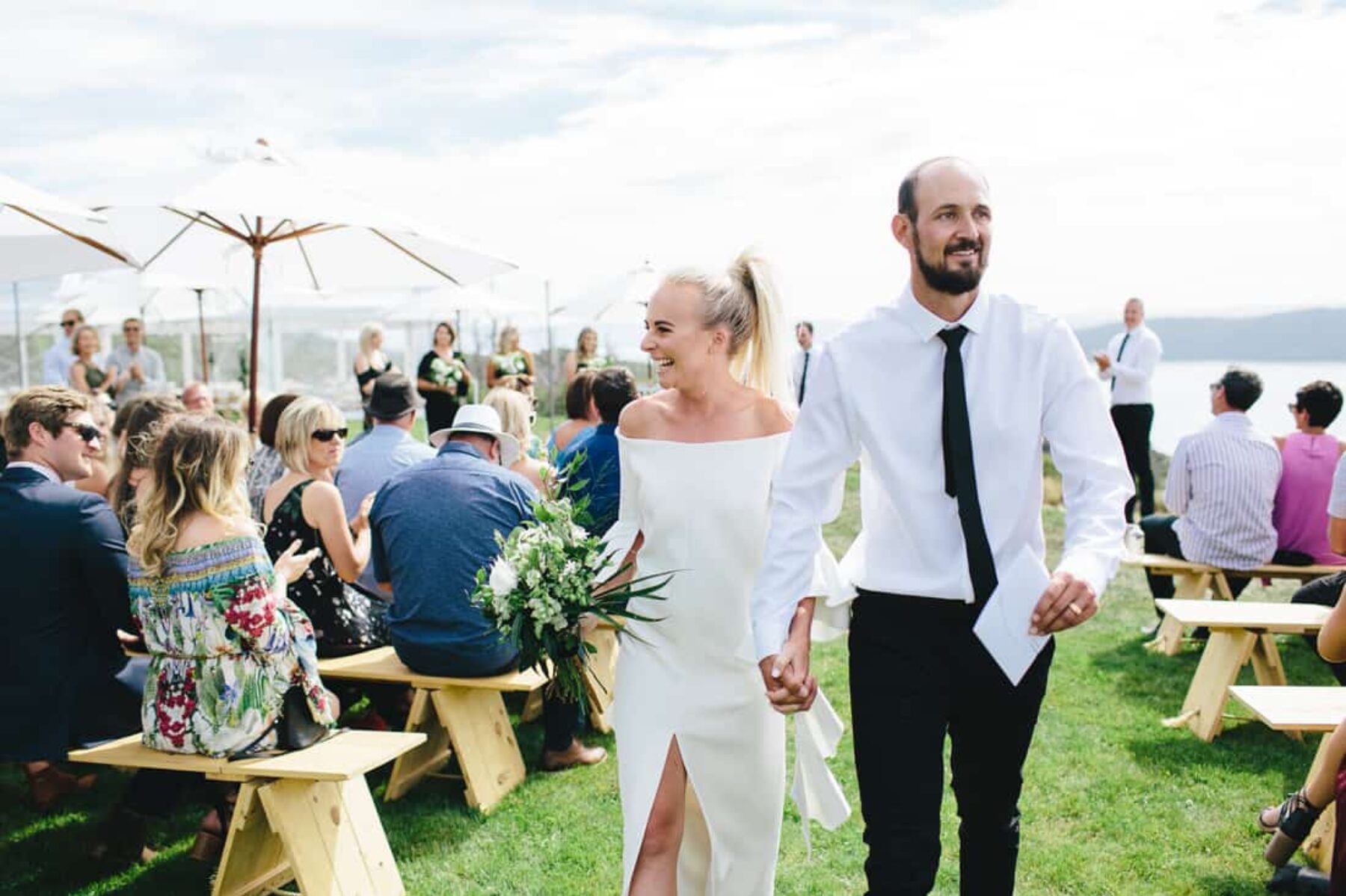 modern backyard wedding Lake Taupo New Zealand