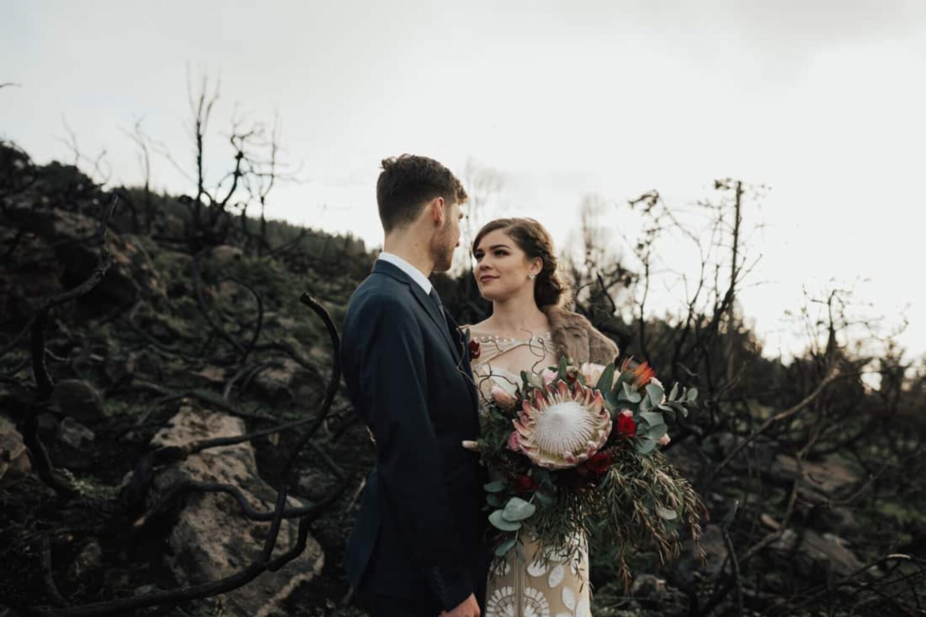 botanical winter wedding in Christchurch NZ