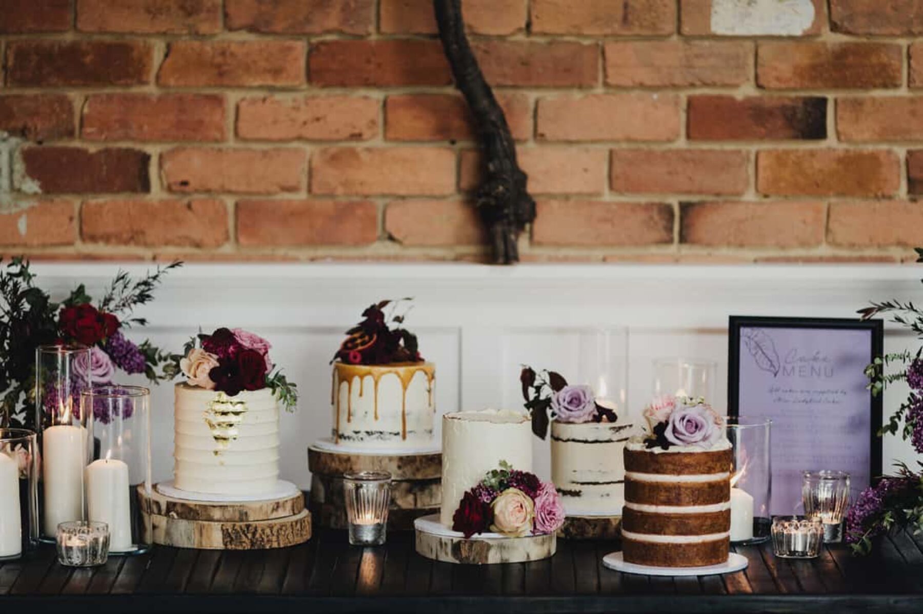 gorgeous cake display for a stylish hen's day