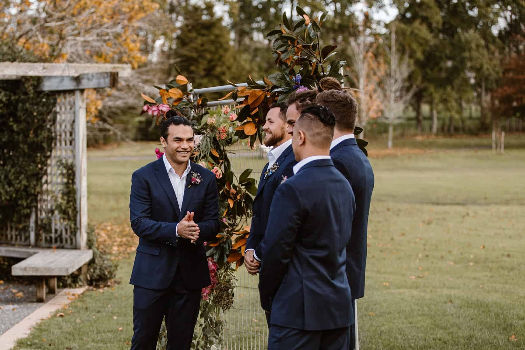 Autumnal Auckland wedding at Coatesville Hall - Frank & Peggy Photography