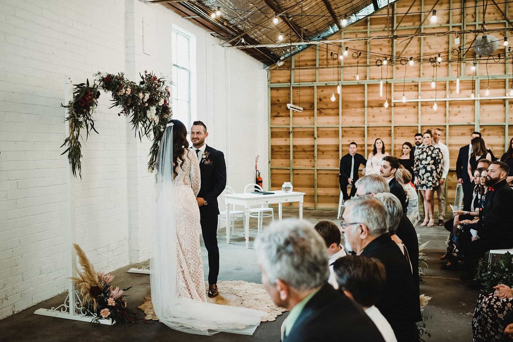 glam warehouse wedding at Fremantle's Stackwood - CJ Williams Photography