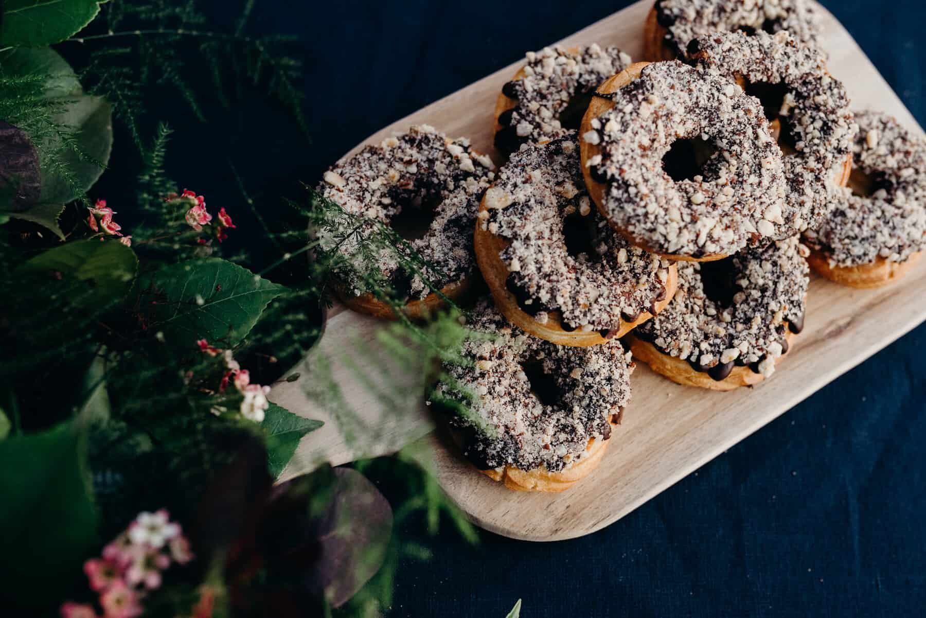 choc and coconut donuts