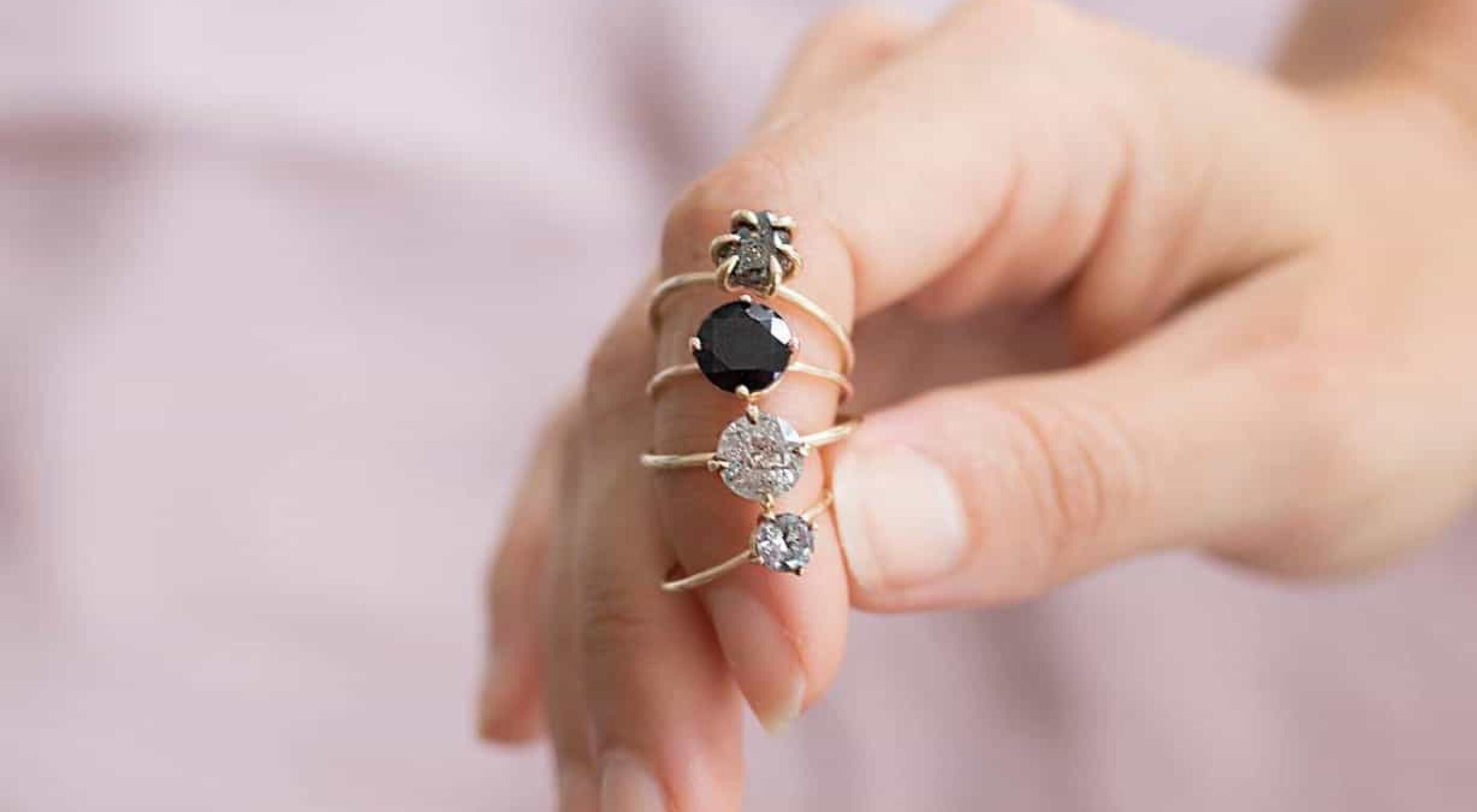 Princess Cut Lab Diamond Ring- 18K Rose Gold- 0.5CT Gemstone Engagement Ring  For Women- Dainty
