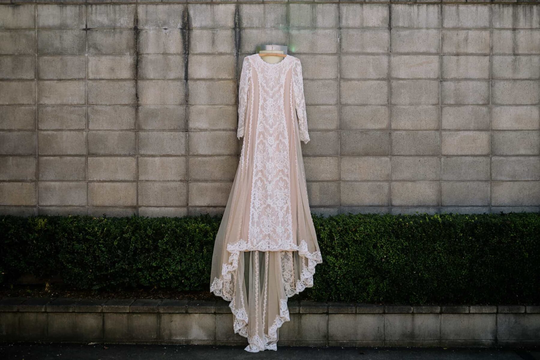 long sleeve lace wedding dress by Corina Bridal