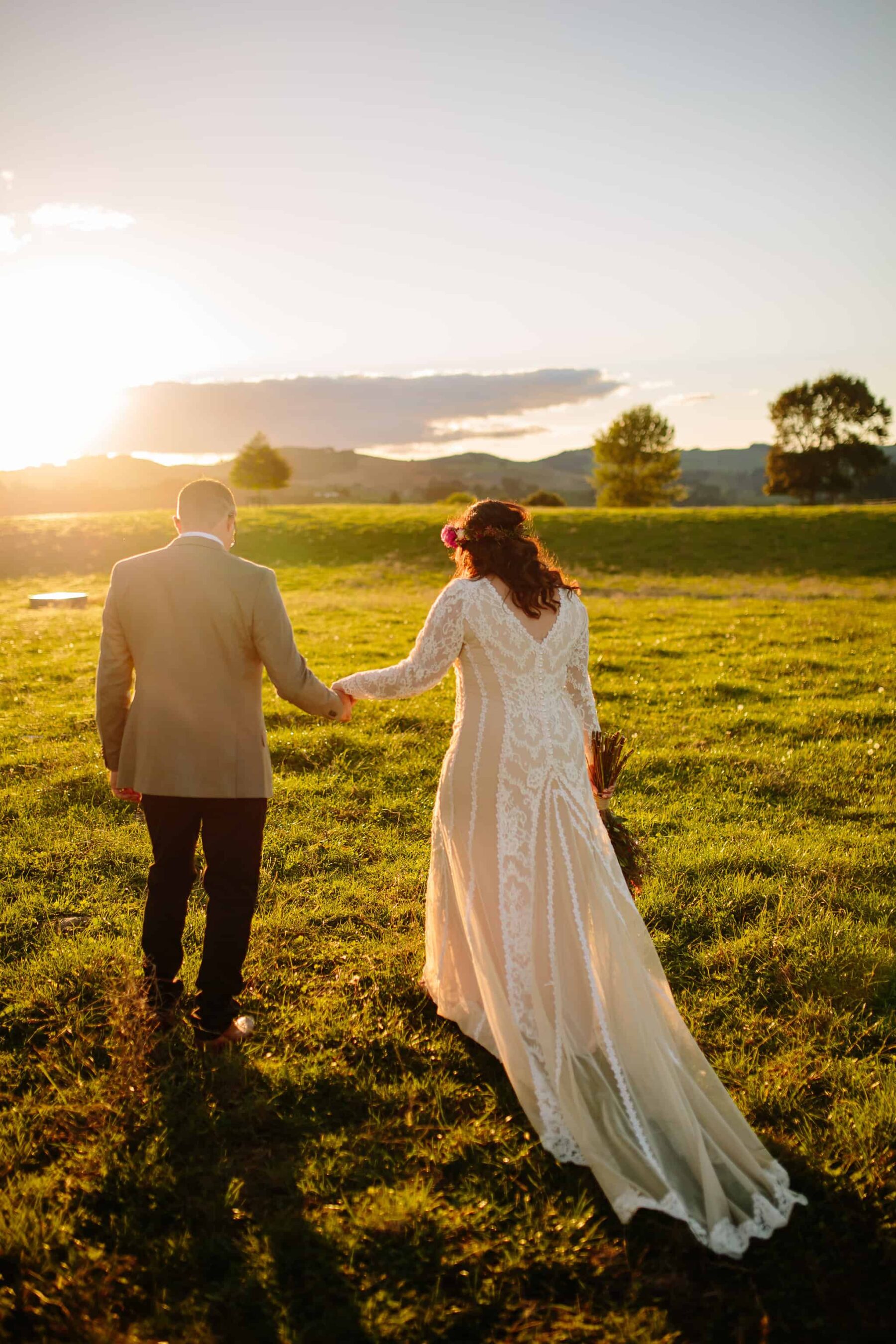 long sleeve lace wedding dress by Corina Bridal