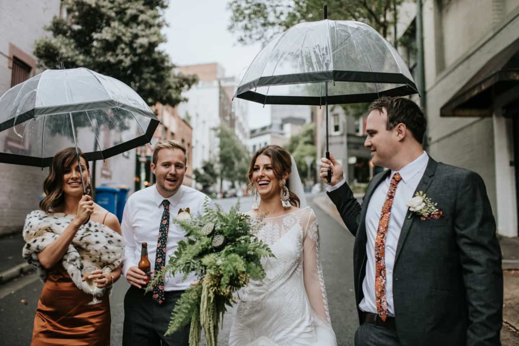 rainy Sydney wedding