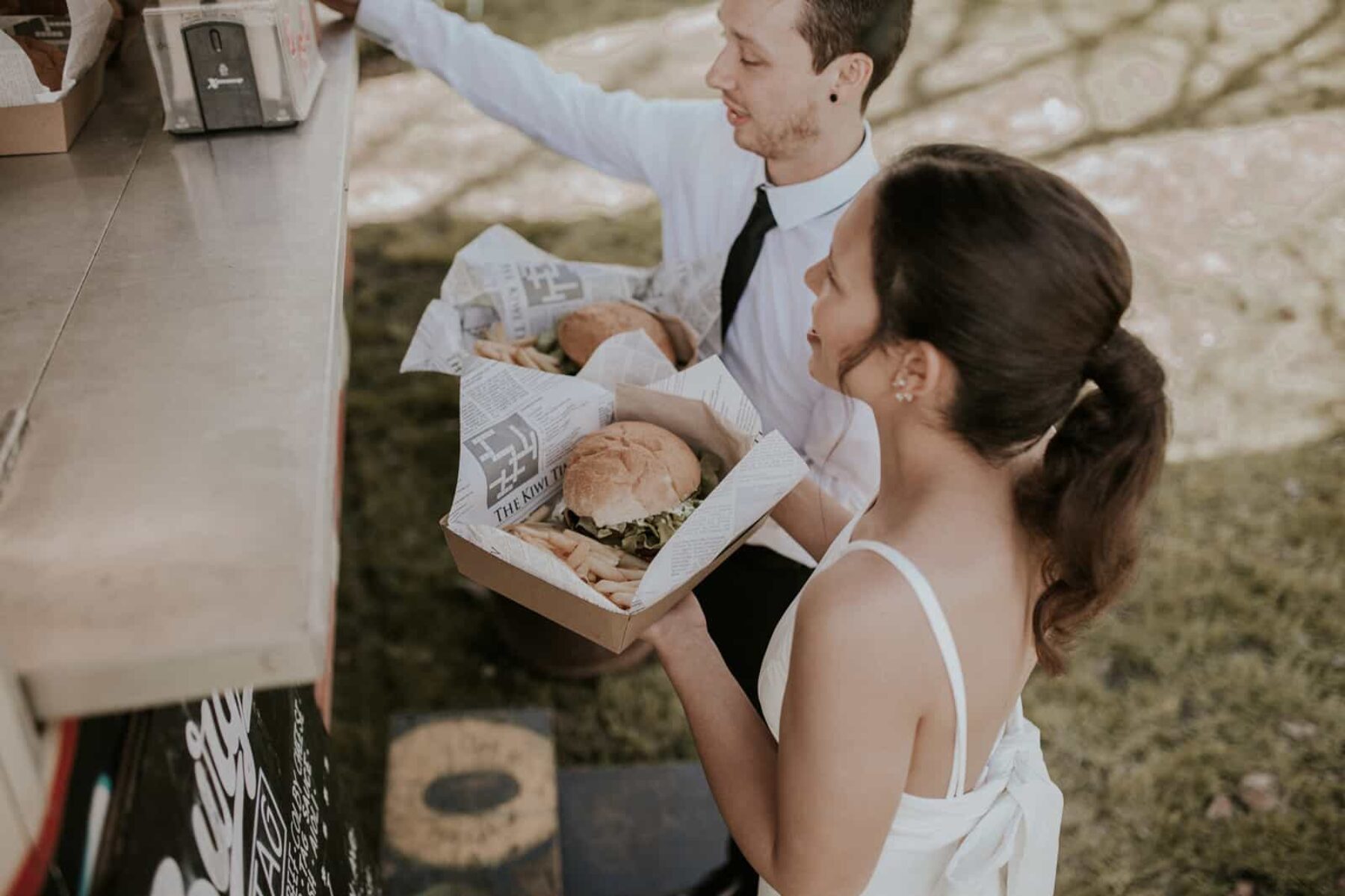 Auckland food truck wedding with TAG Burger