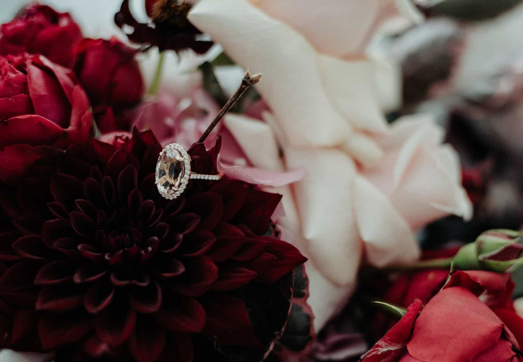 pink oval engagement ring