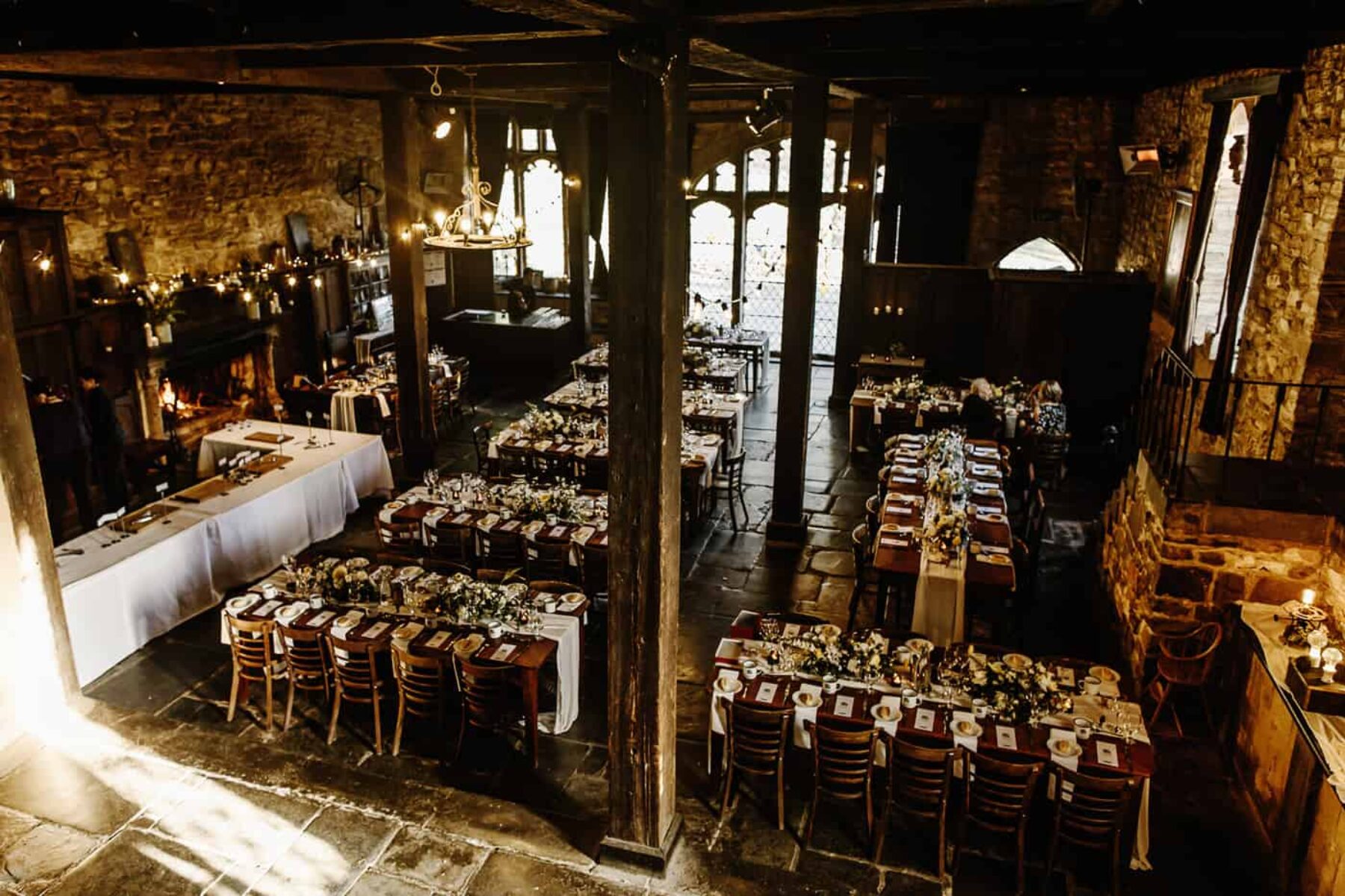 Harry Potter inspired wedding in Montsalvat's Great Hall