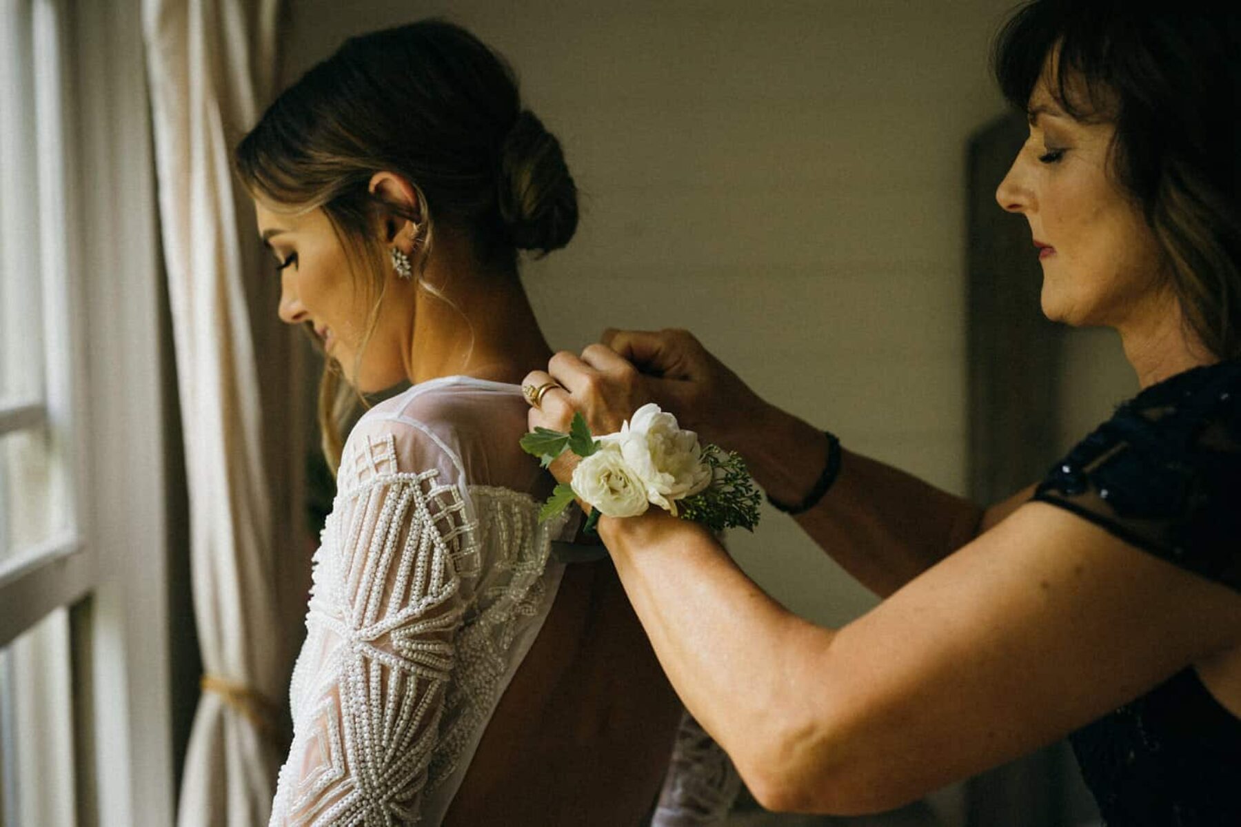 long sleeve beaded wedding dress from Asos