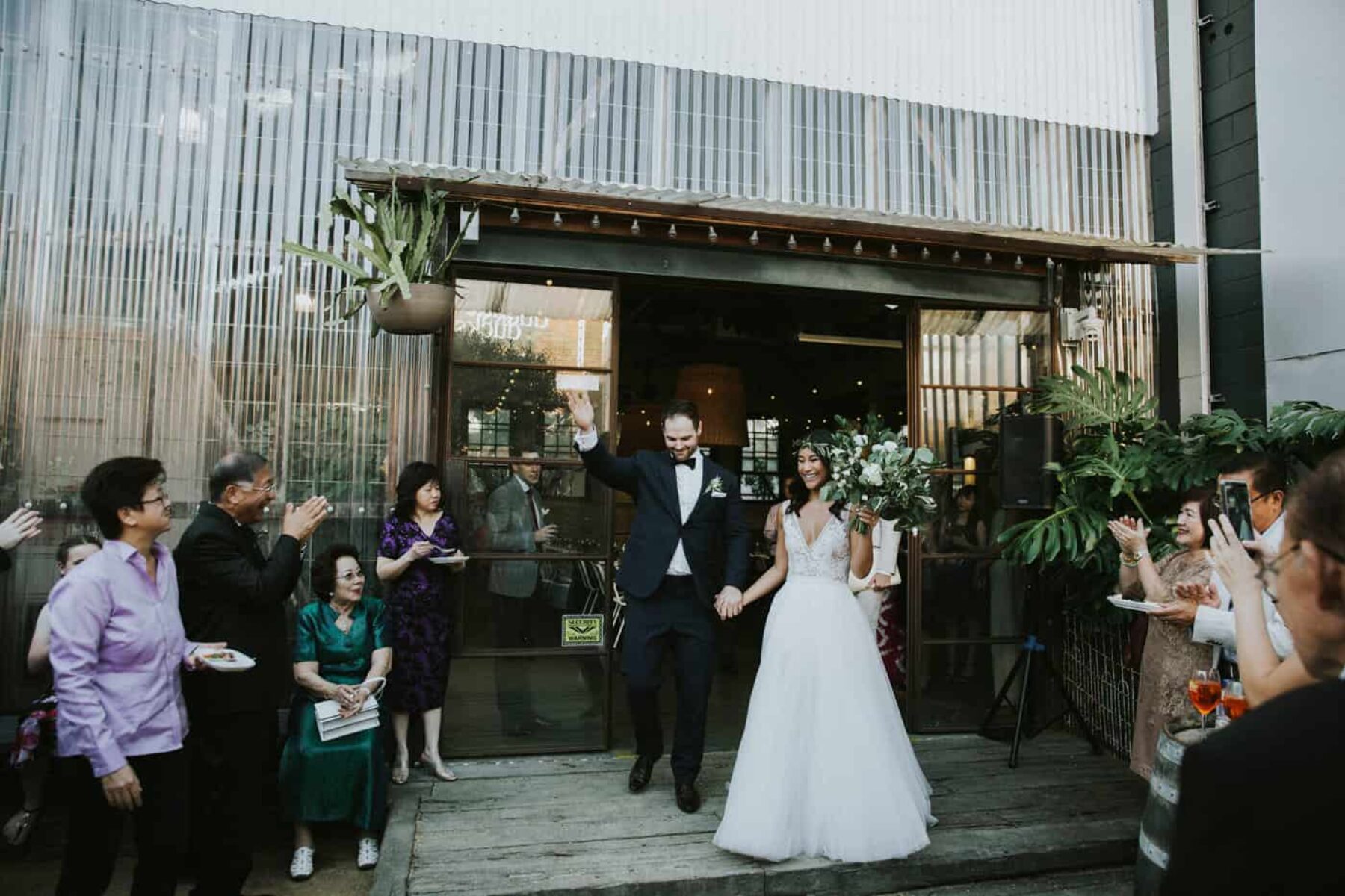 Modern industrial wedding at Three Blue Ducks Sydney