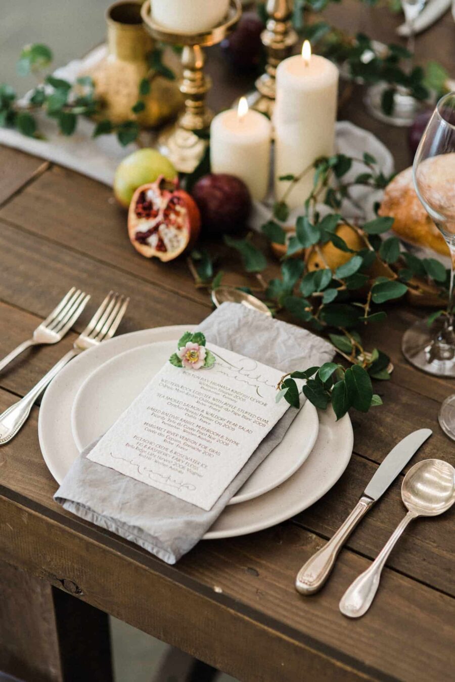 rustic provincial table setting