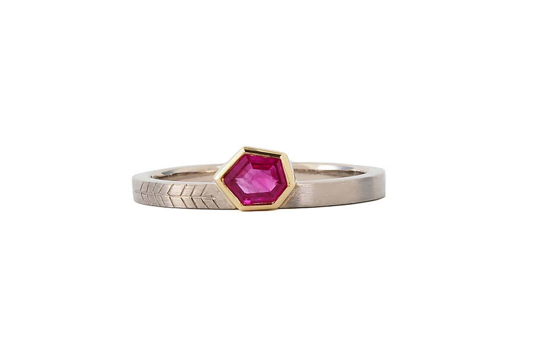 Ruby freeform ring