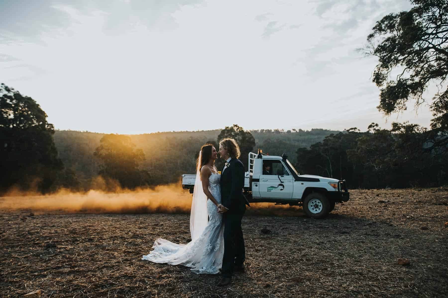 'smoke bomb' created with red dust