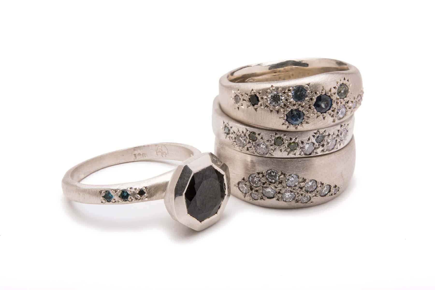 black diamond engagement rings