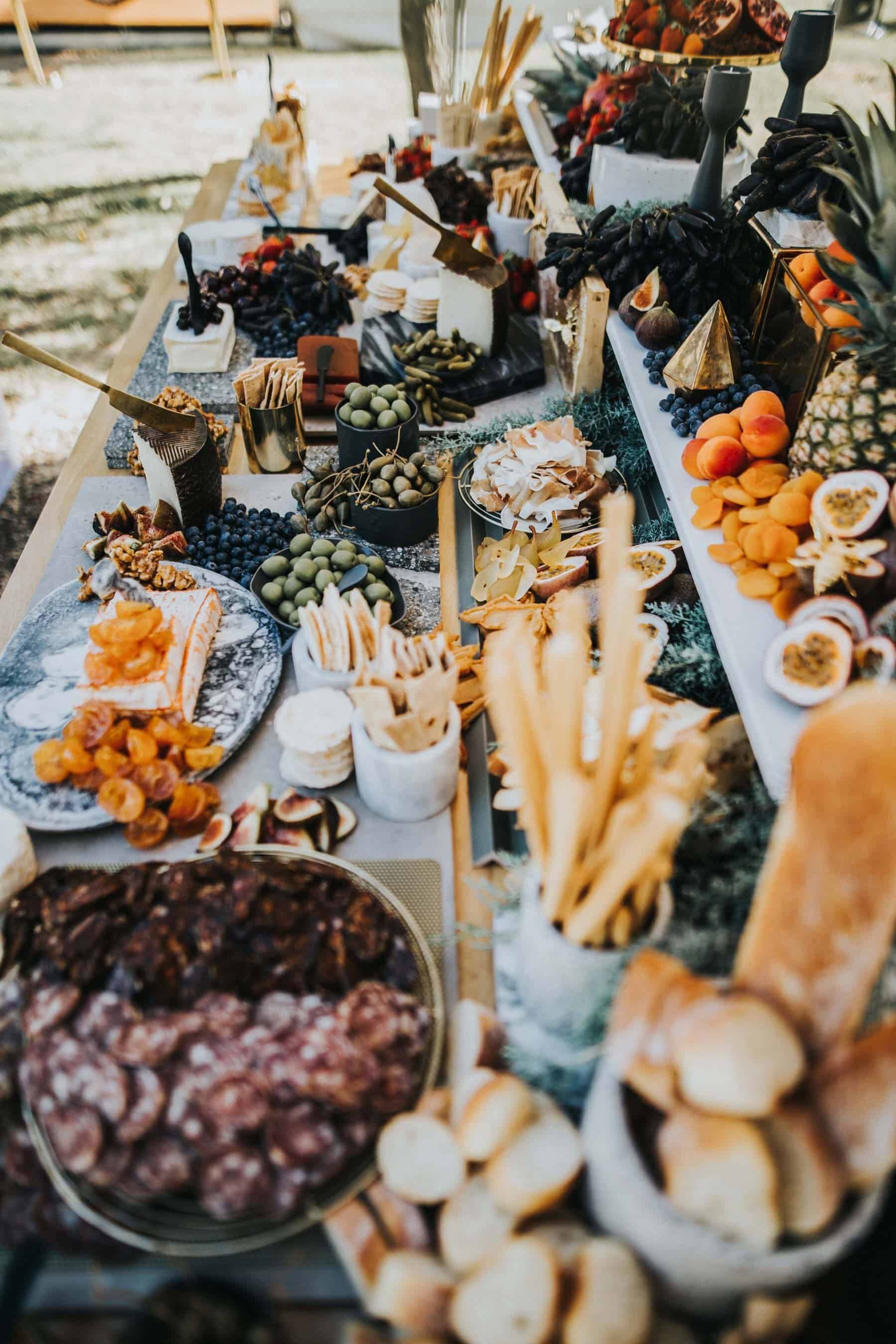 cheese platter charcuterie grazing table