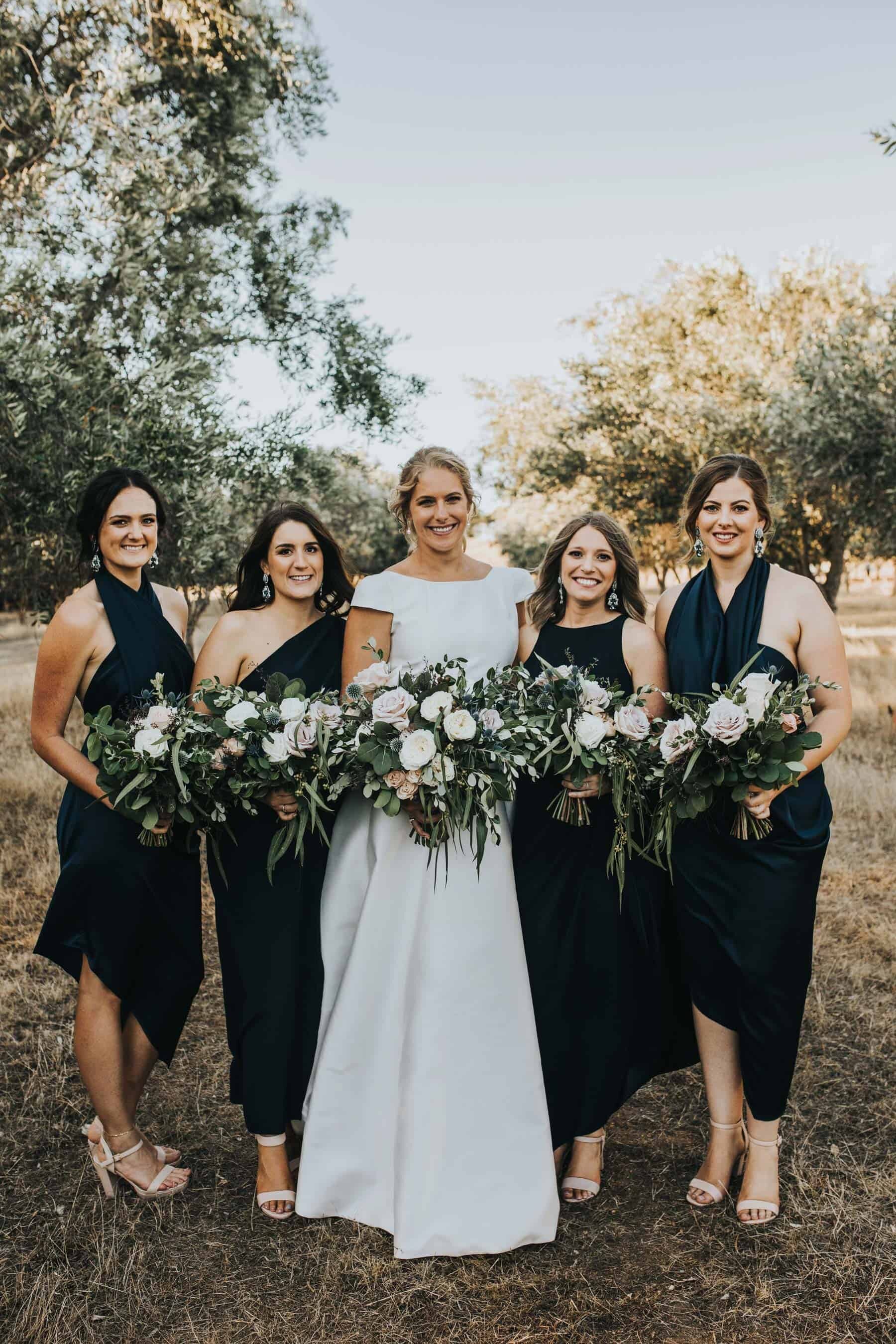 navy blue bridesmaid dresses