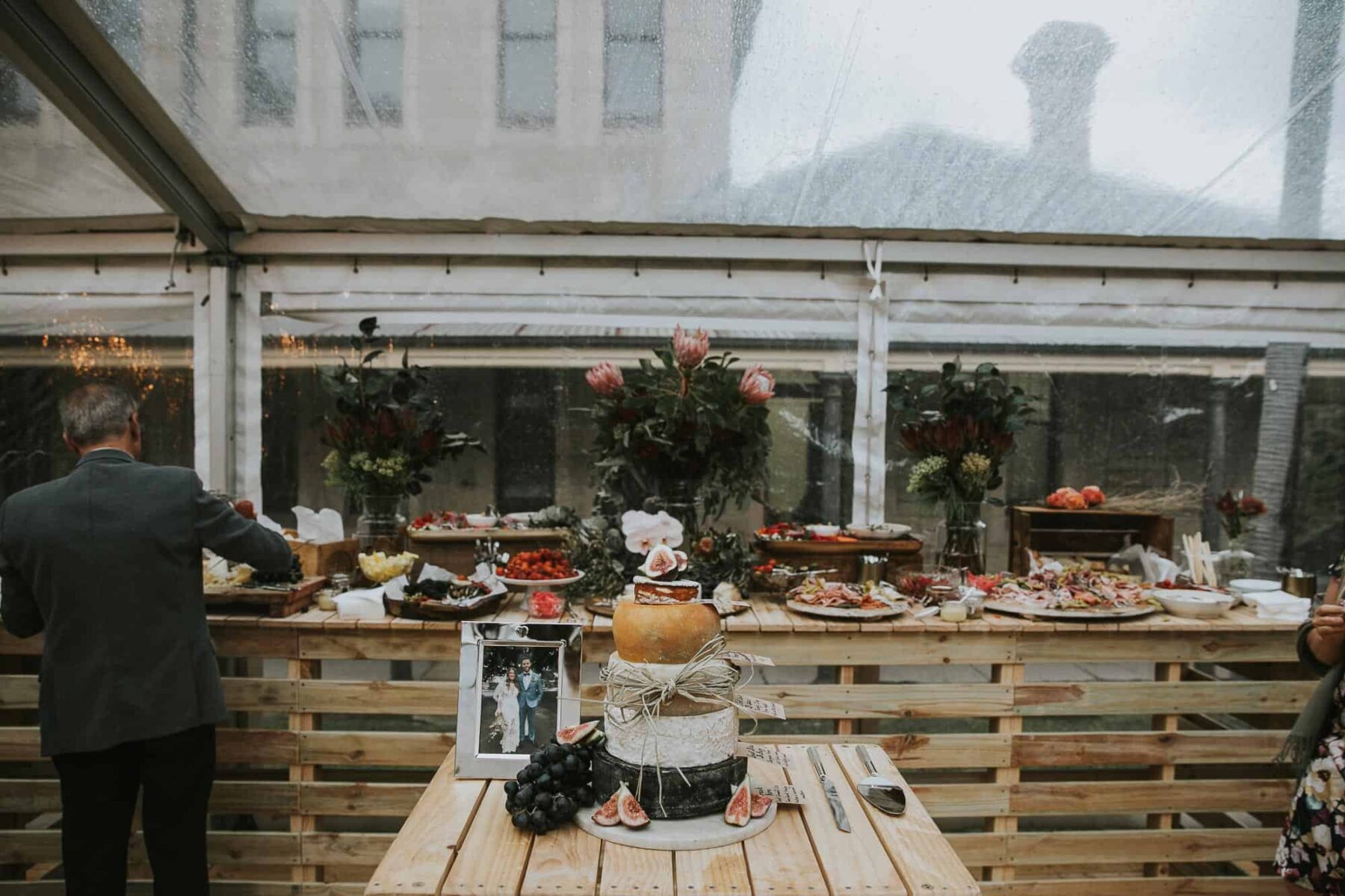 rustic grazing table