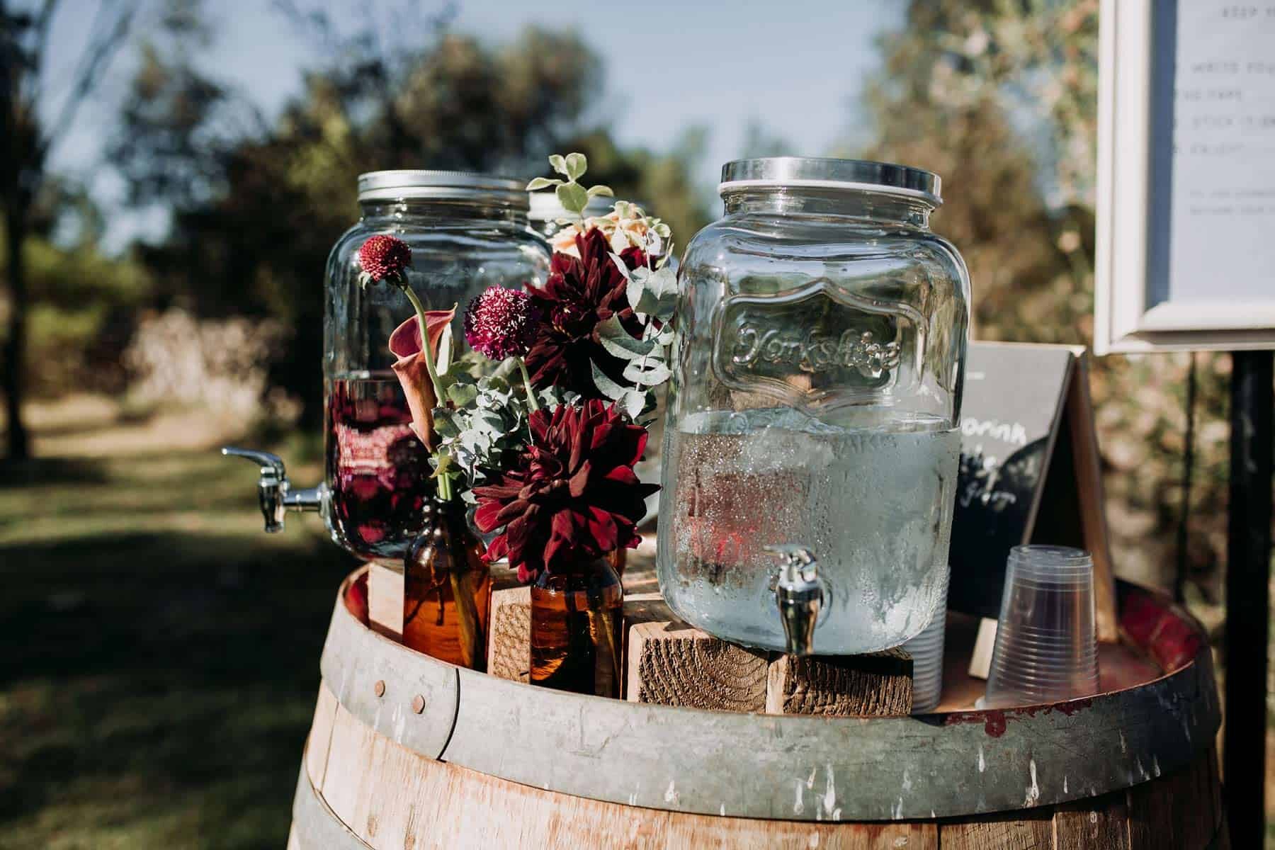 DIY backyard wedding in Geelong with loads of food trucks