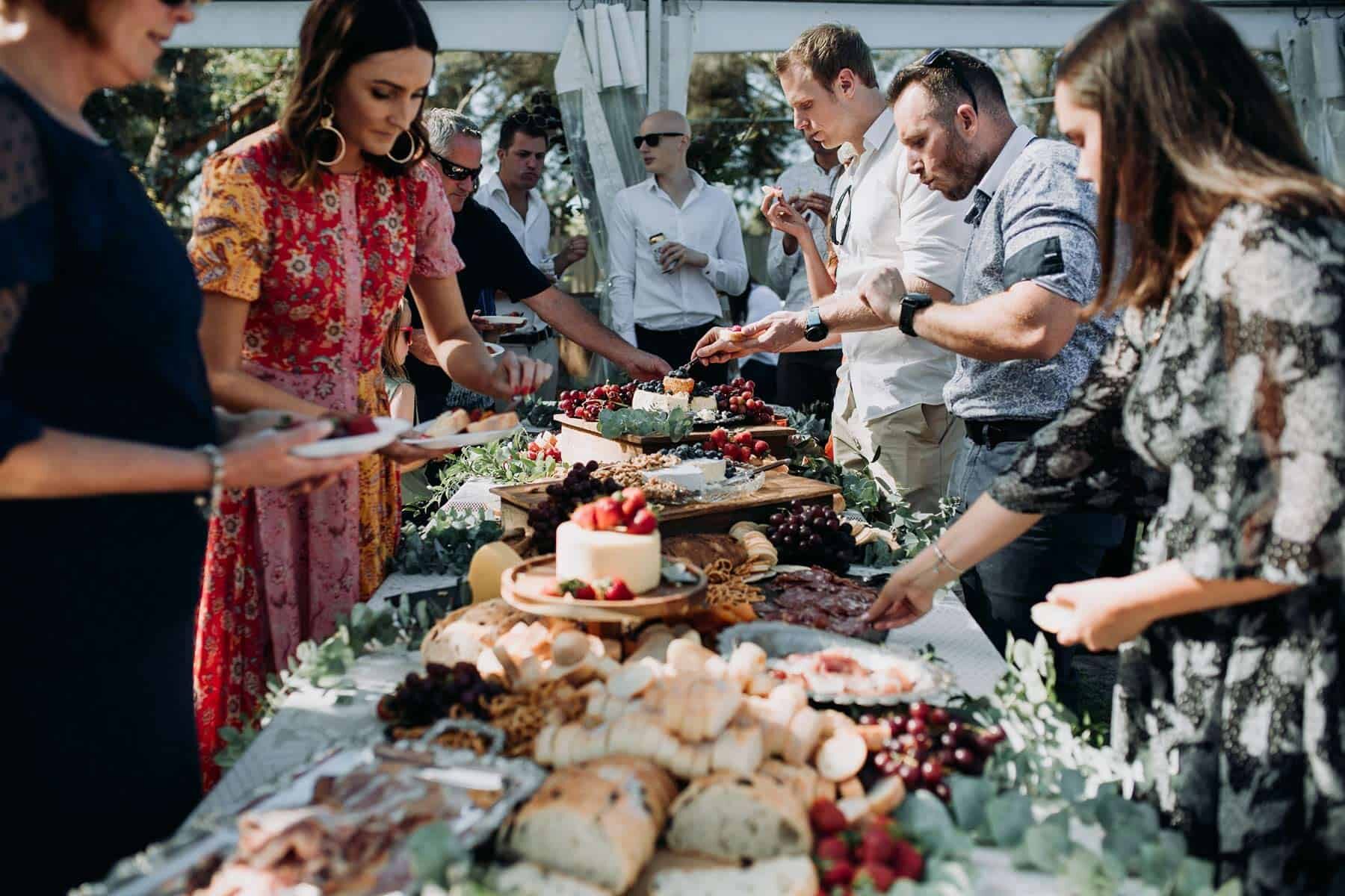 wedding grazing table