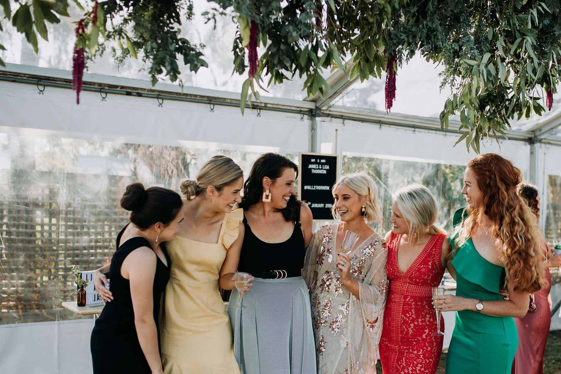 DIY backyard wedding in Geelong with loads of food trucks