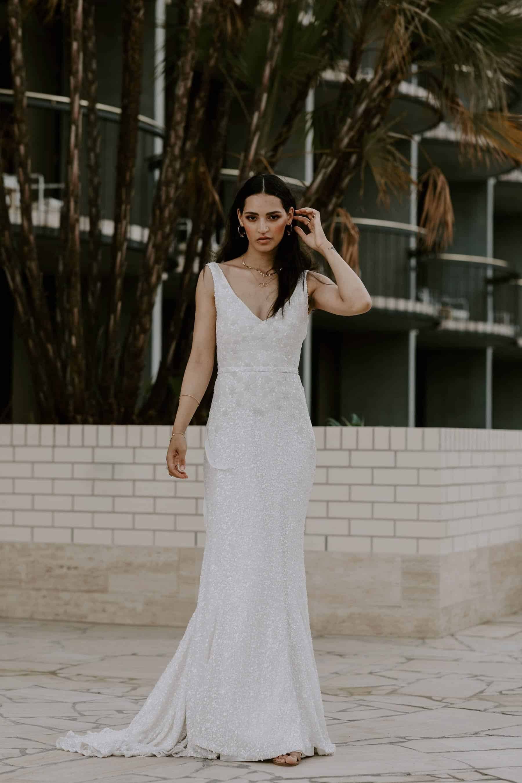 LUNA the new sequinned bridal collection by Karen Willis Holmes