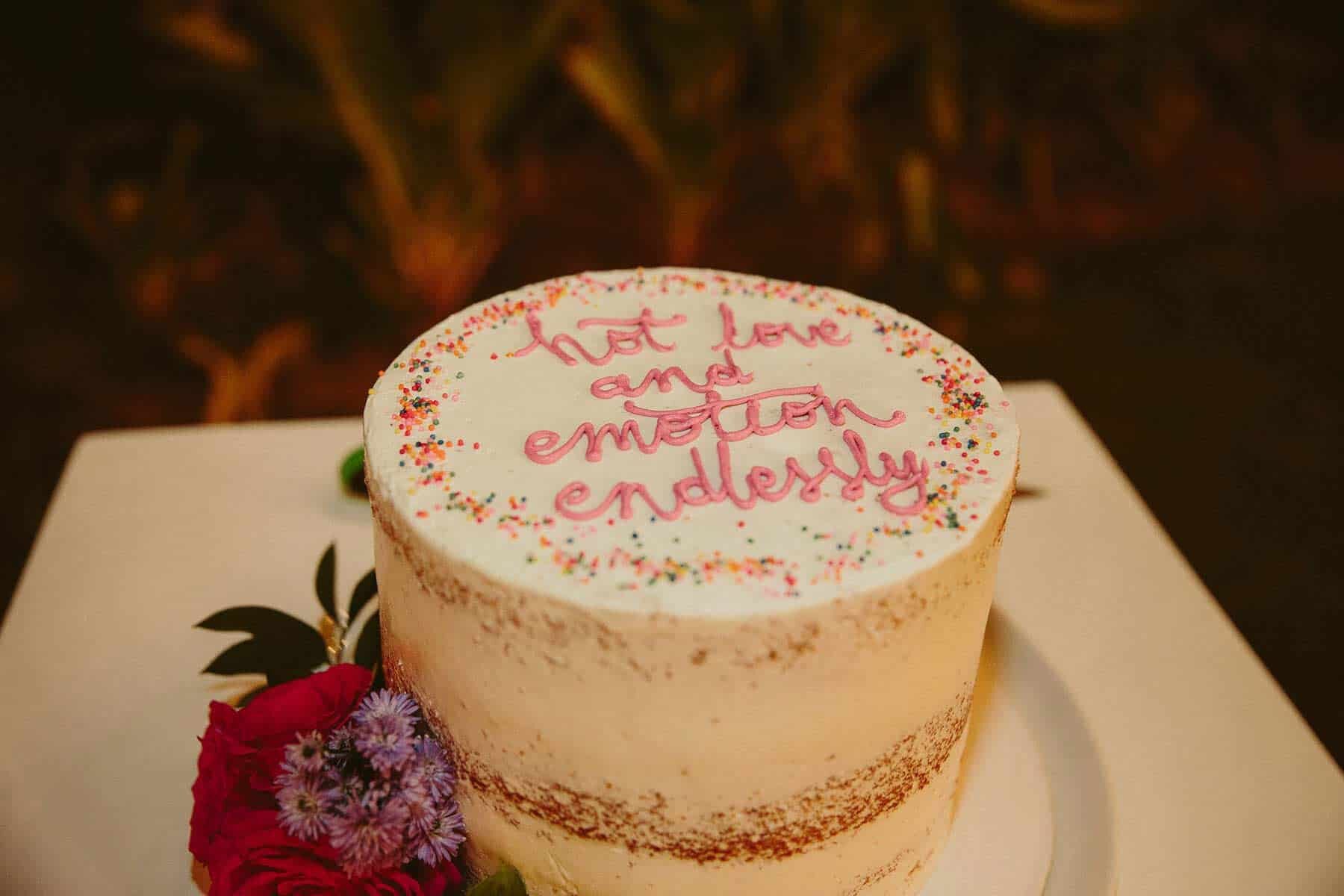 simple wedding cake