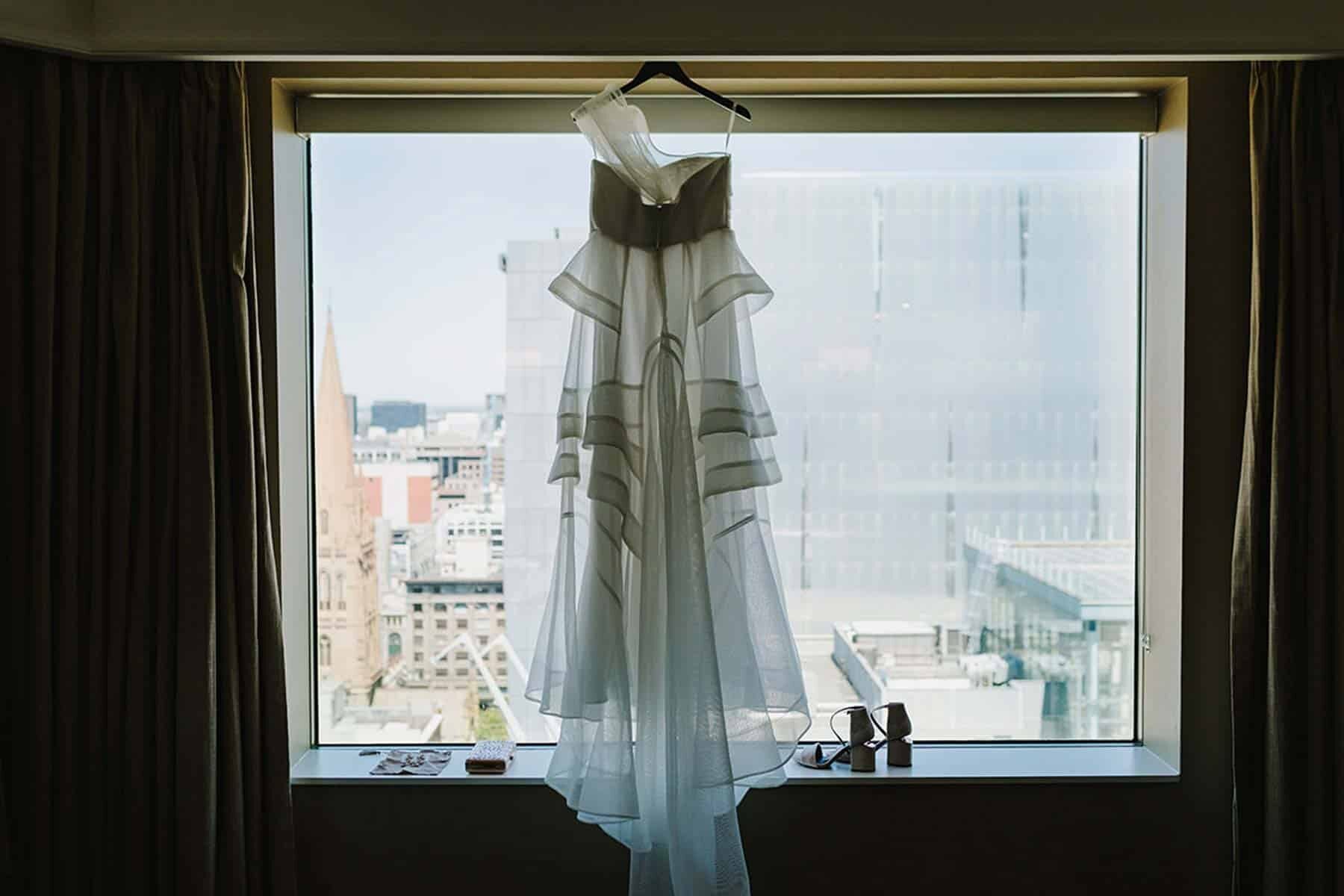 structural wedding dress by Georgia Young Couture
