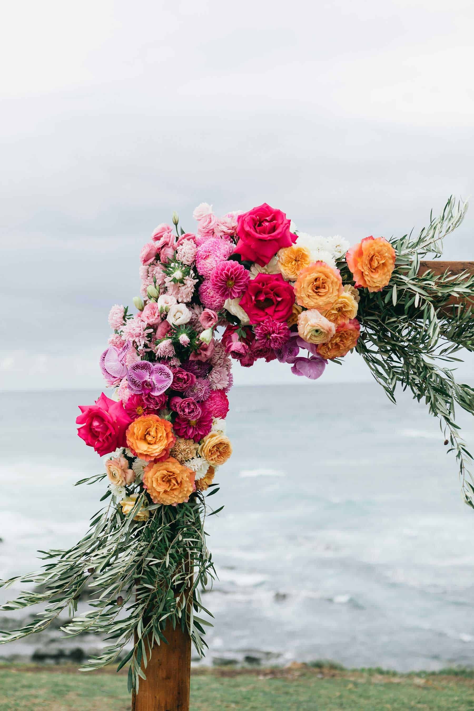 bright, colourful and modern wedding on the Tweed Coast, Australia