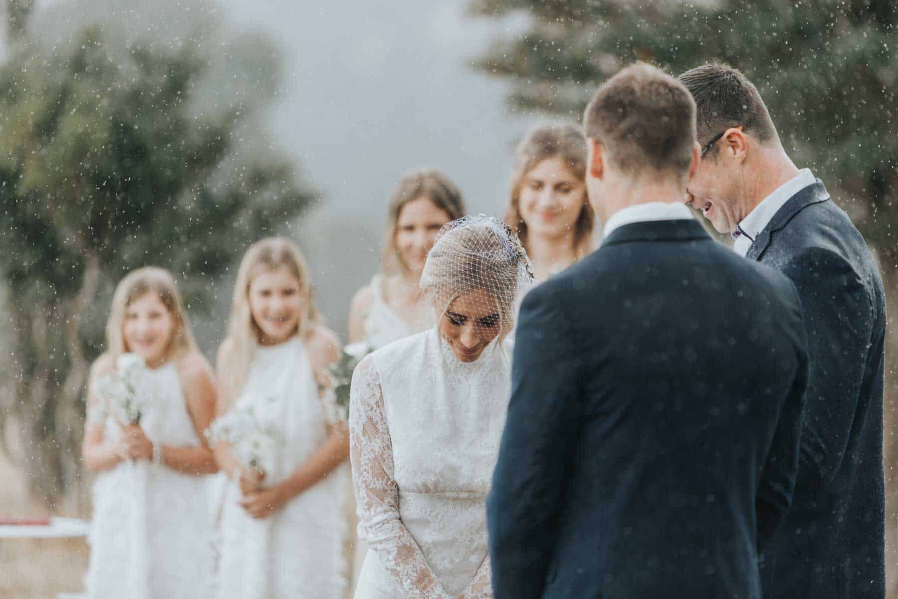 boho white wedding at Lamington National Park, Queensland