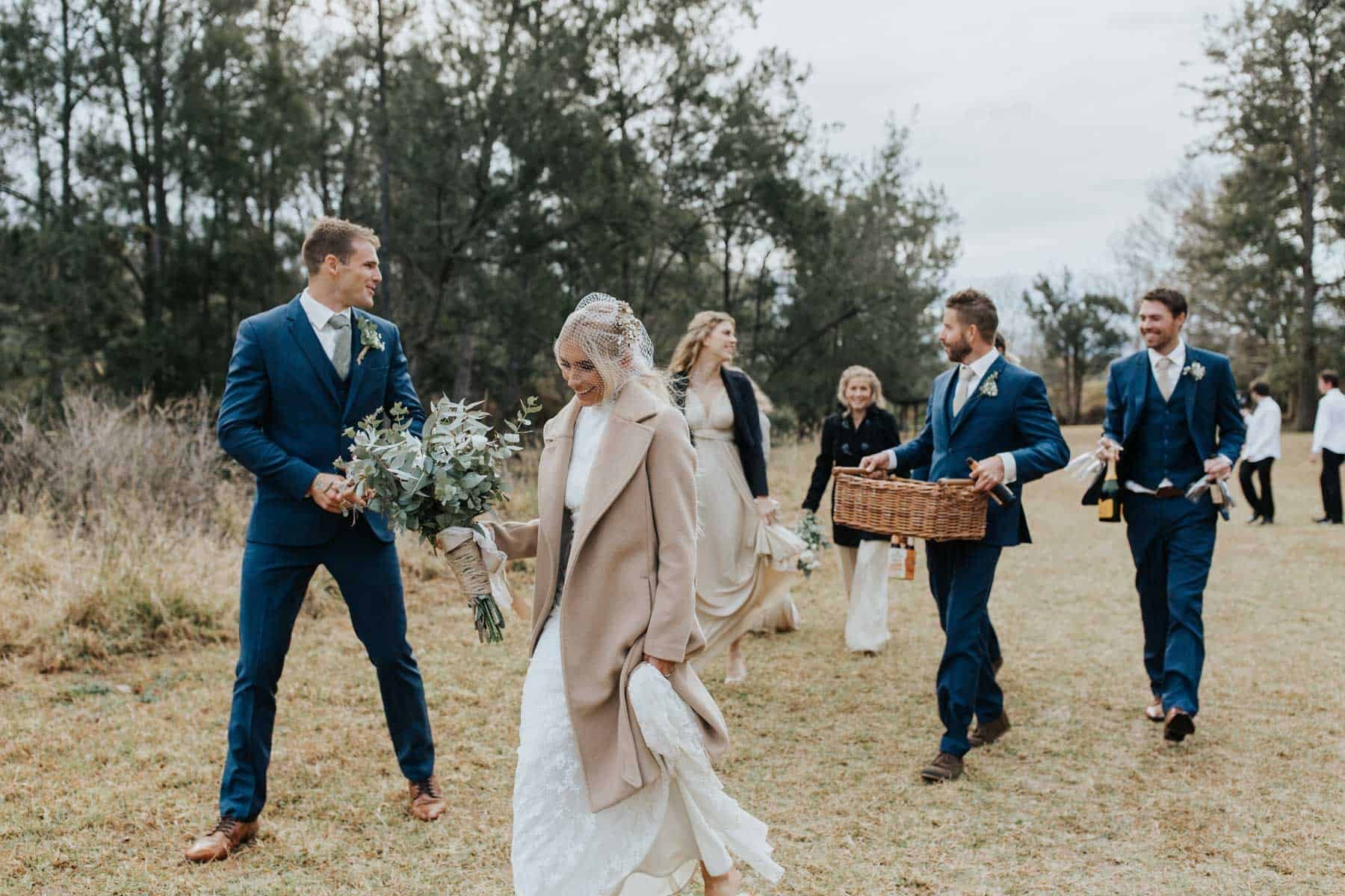 boho white wedding at Lamington National Park, Queensland