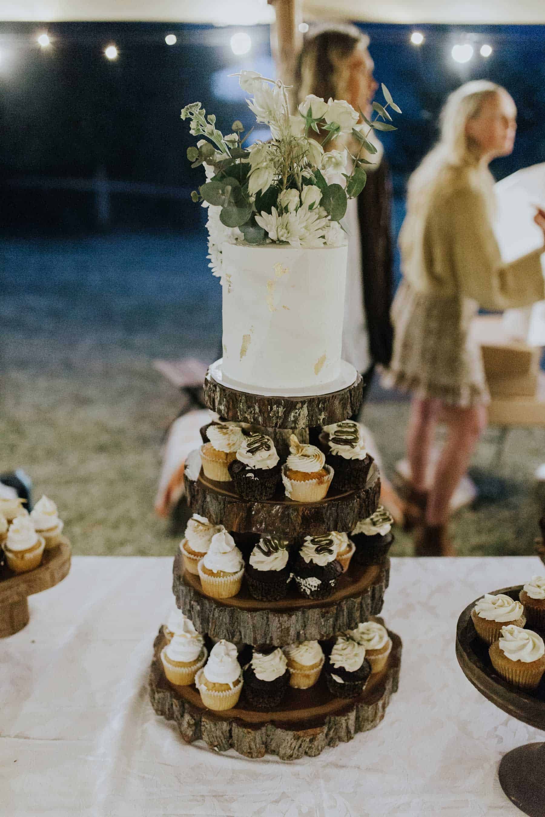 cupcake tower wedding cake