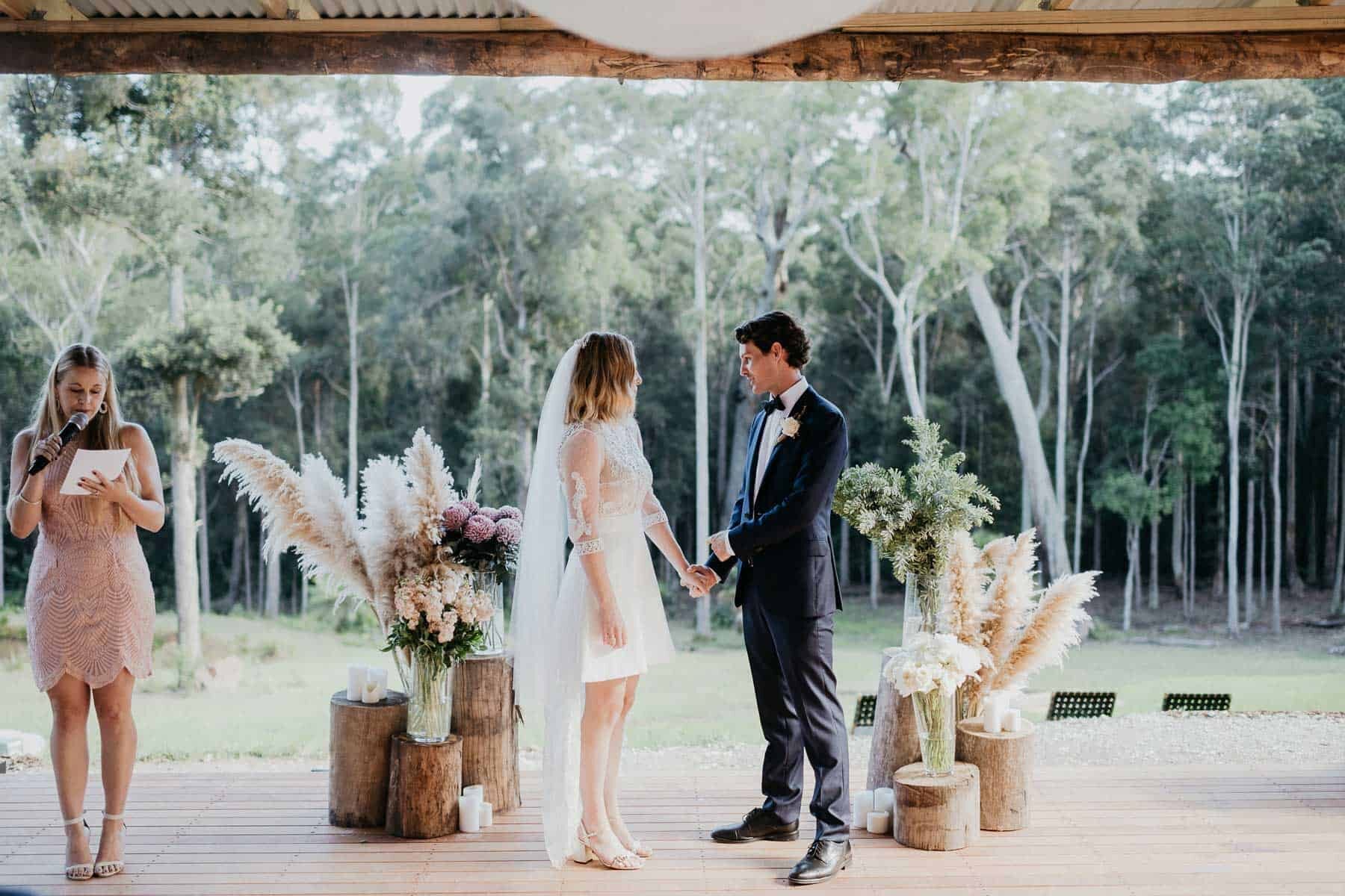 stylish and modern DIY backyard wedding on the South Coast NSW