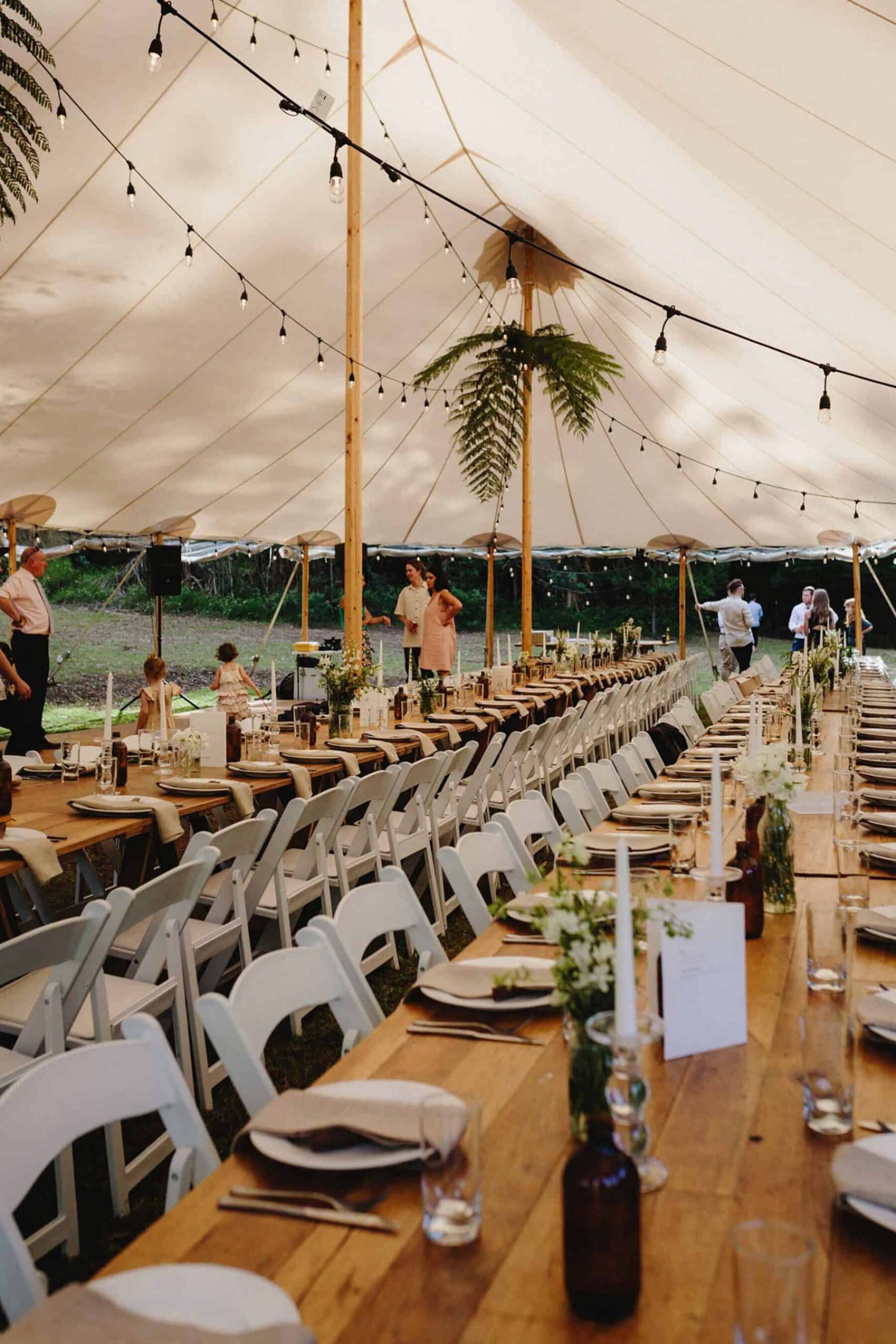 Sperry tent wedding in Gippsland