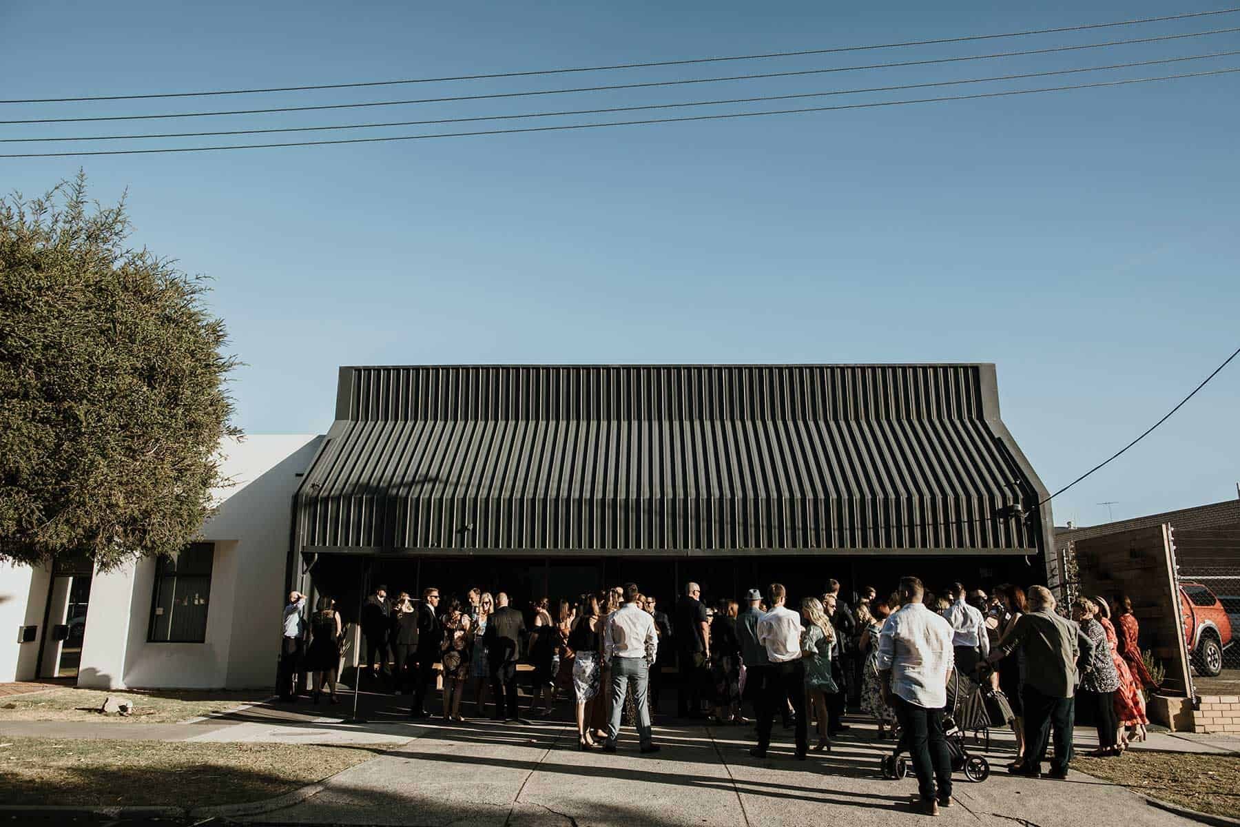 industrial warehouse wedding venue in Perth - Locally Crafted