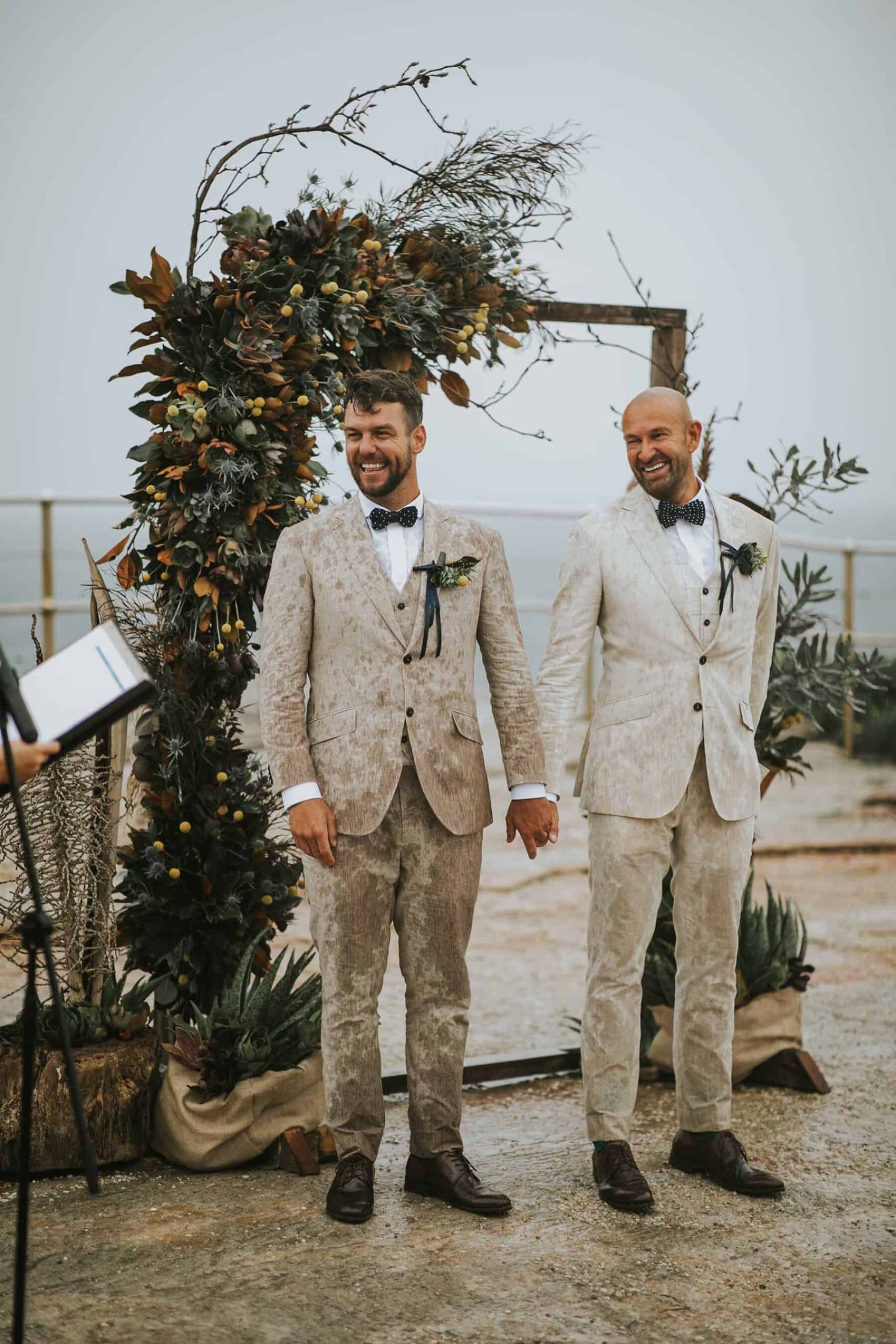 rainy North Bondi beach wedding in Sydney