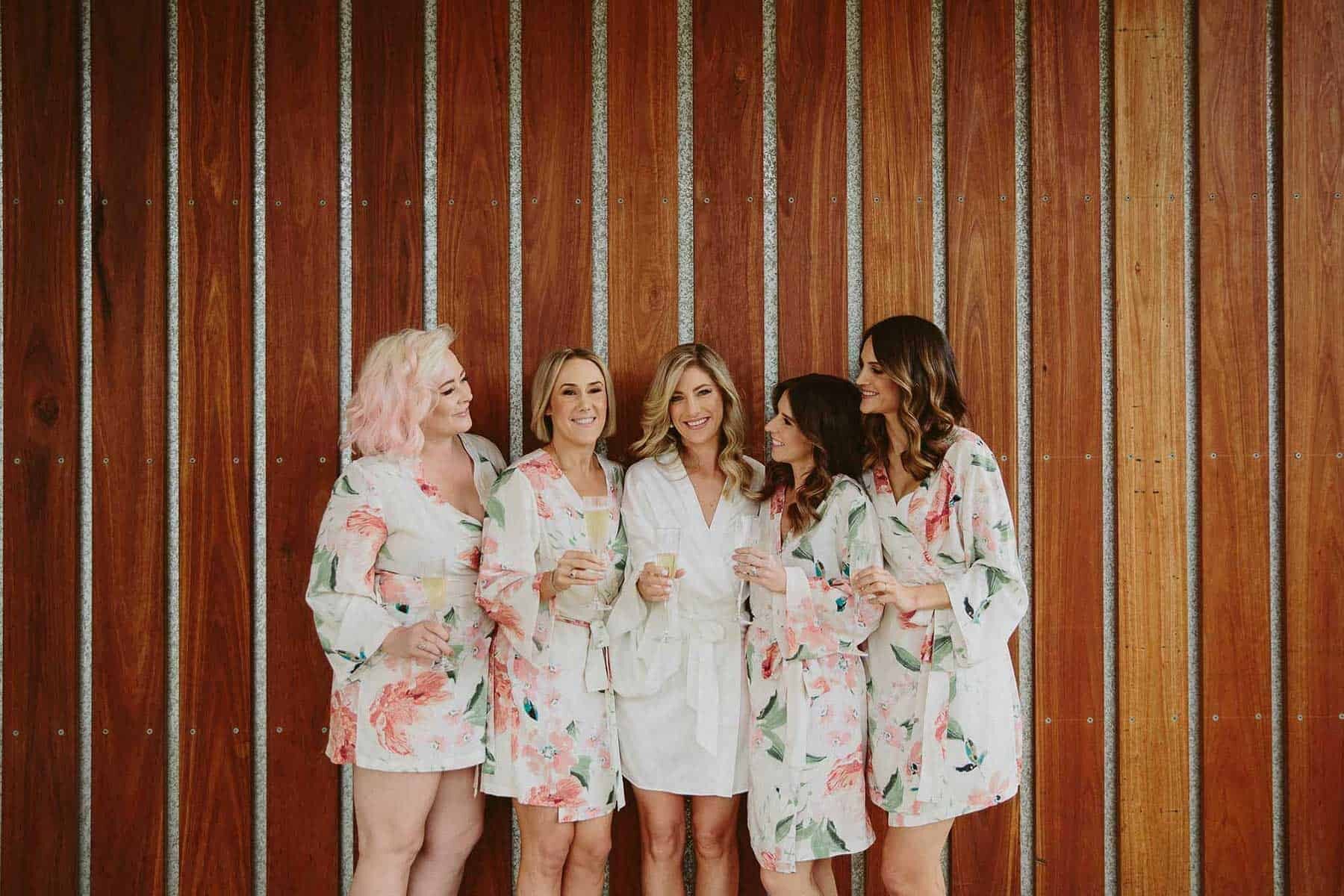 floral bridesmaid robes