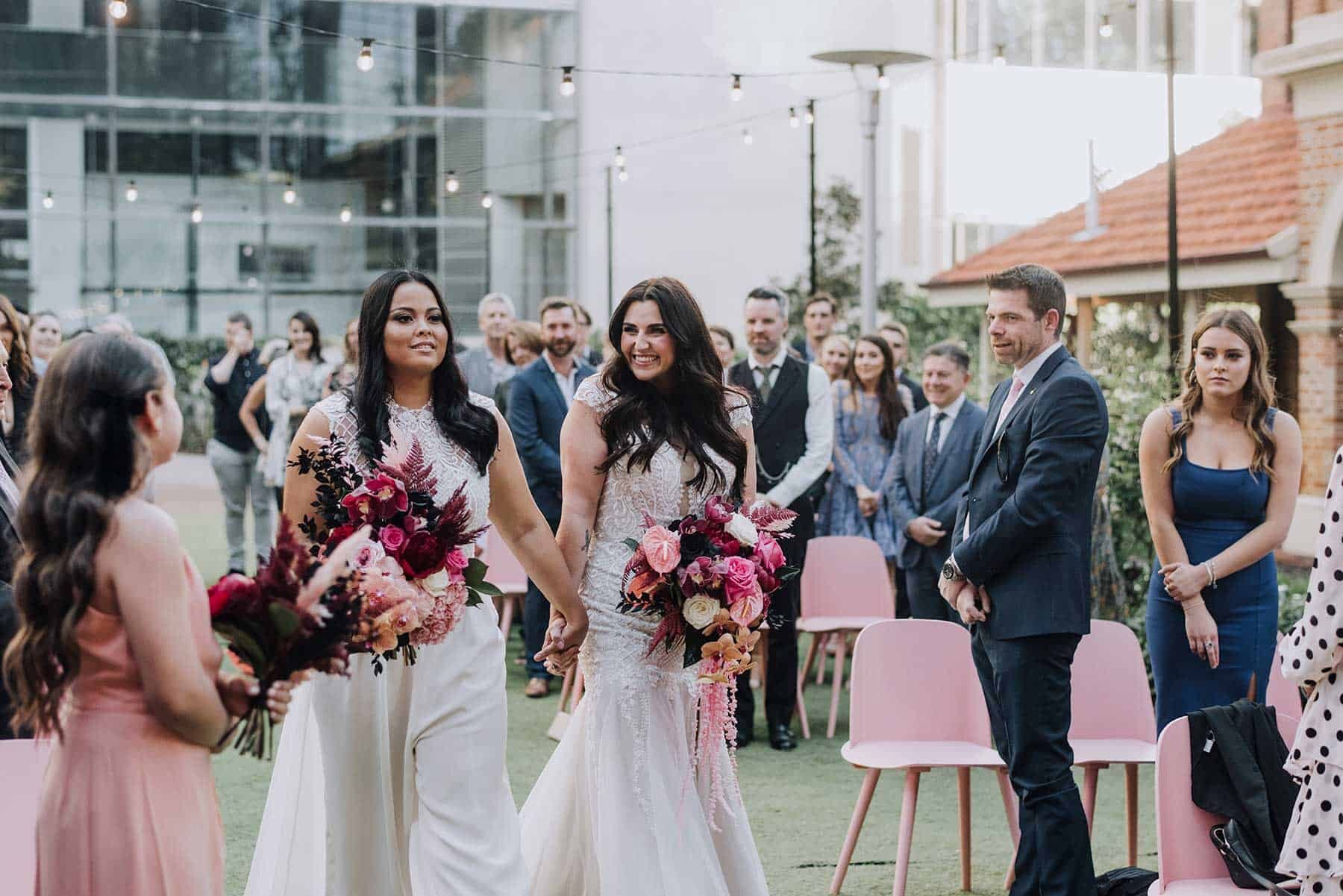 Epic pink wedding at Lamont's Bishops house in Perth WA